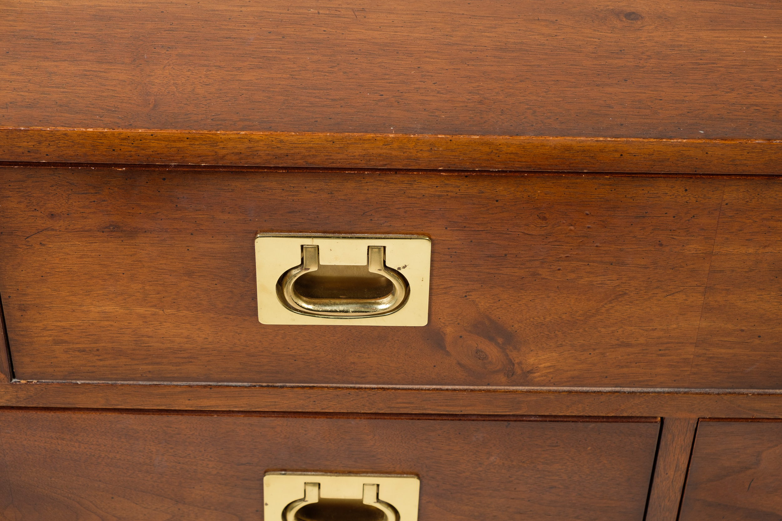 "Regiment" Campaign Style Chest of Drawers by Henredon