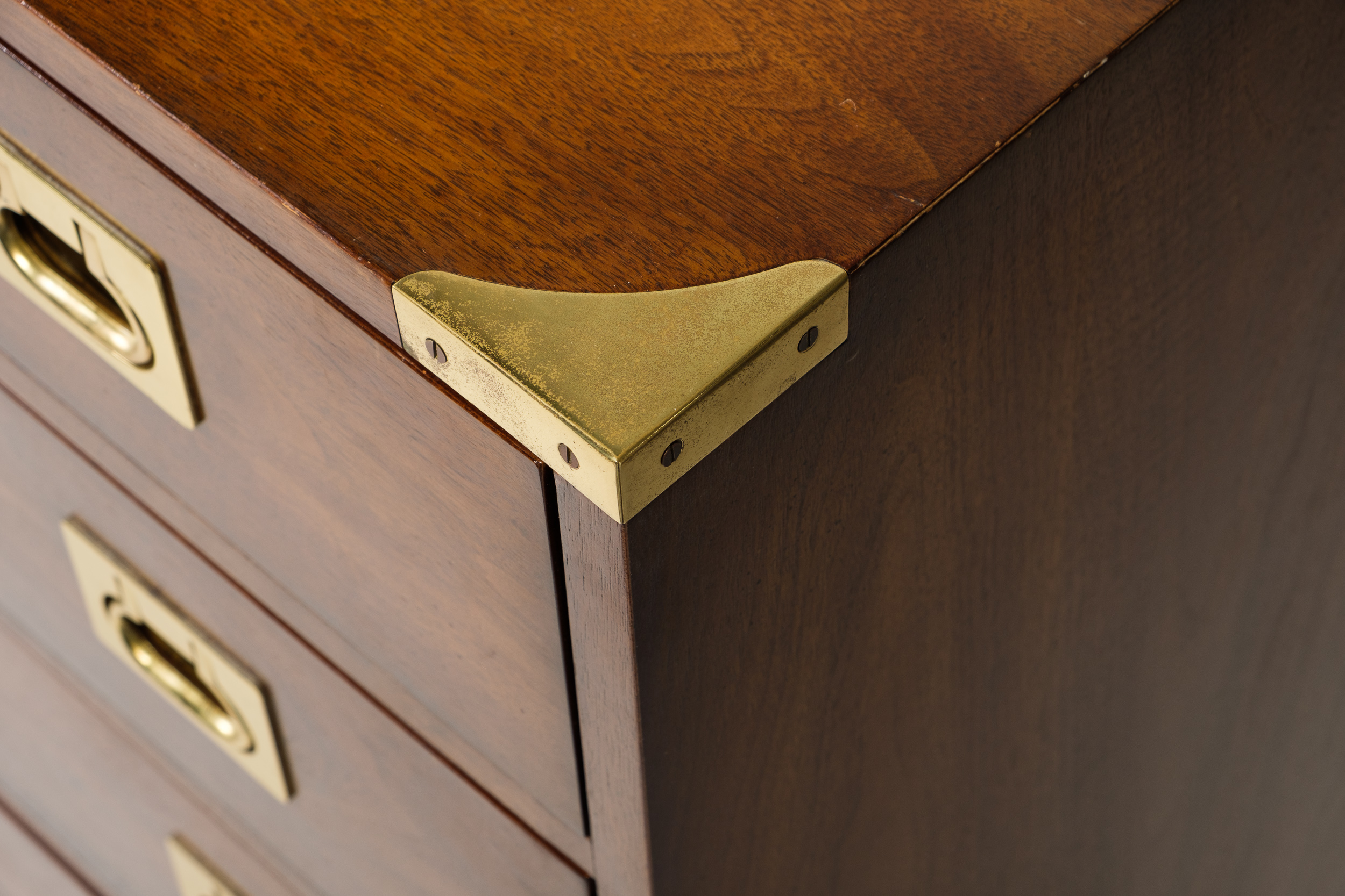 "Regiment" Campaign Style Chest of Drawers by Henredon
