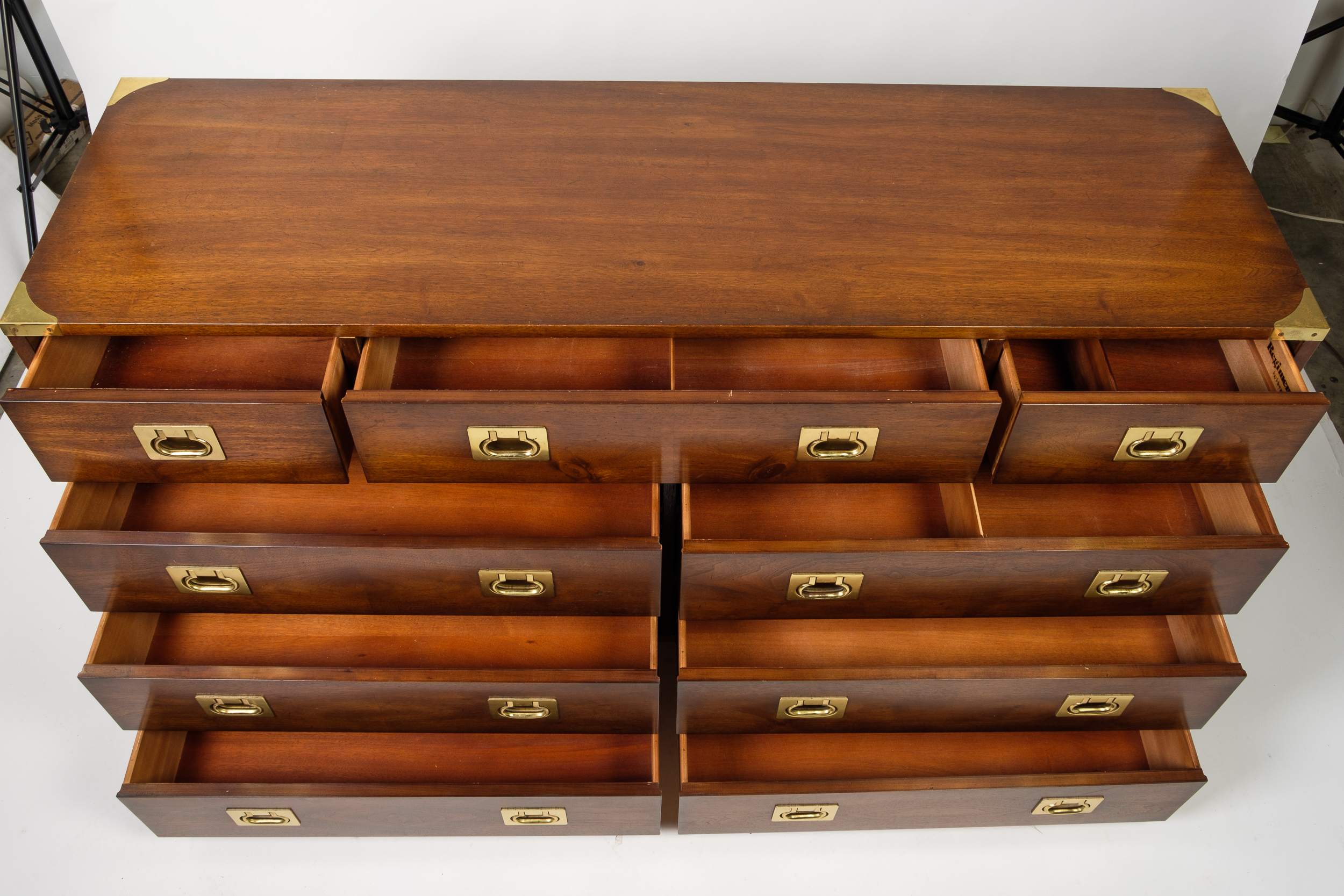 "Regiment" Campaign Style Chest of Drawers by Henredon
