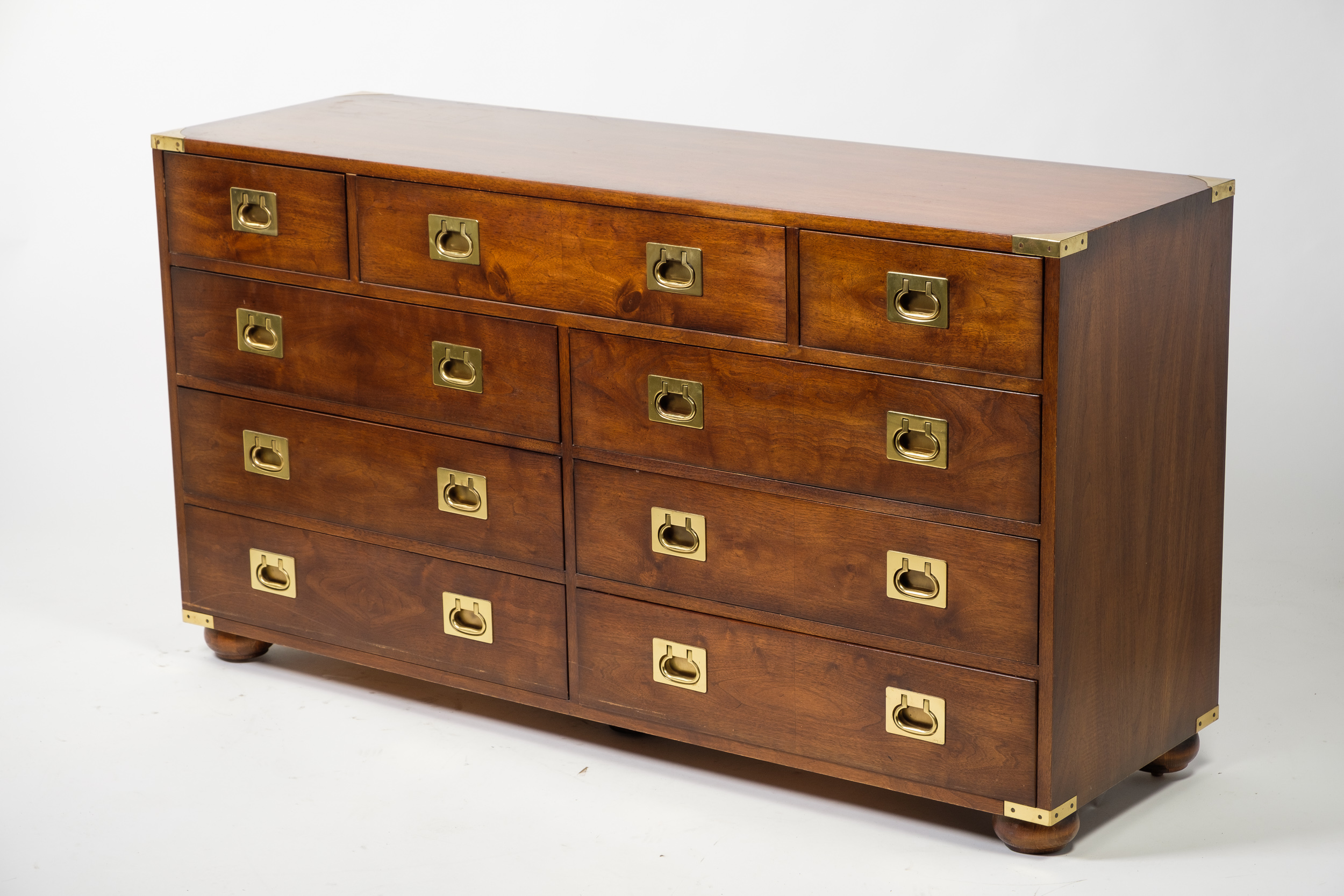 "Regiment" Campaign Style Chest of Drawers by Henredon