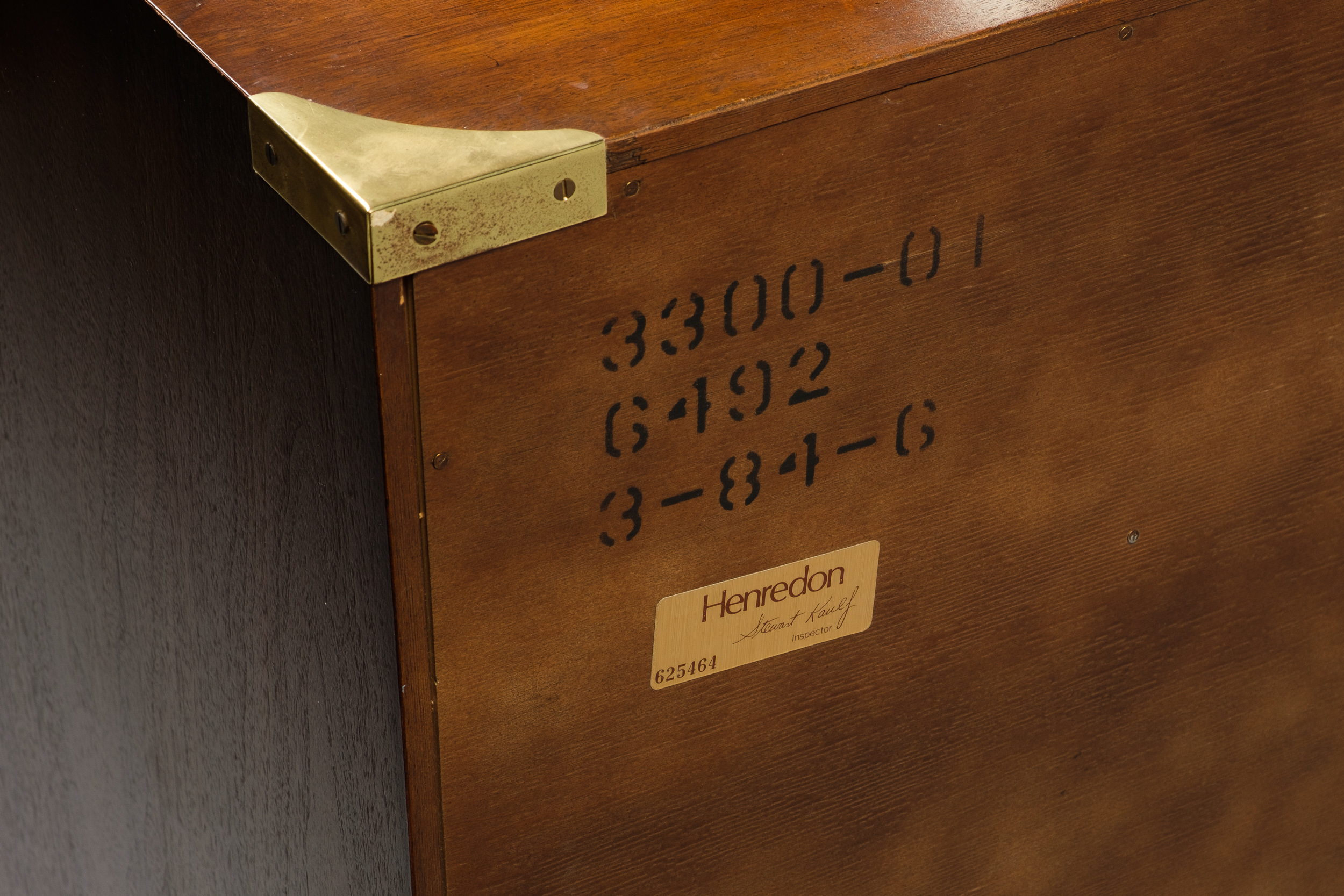 "Regiment" Campaign Style Chest of Drawers by Henredon