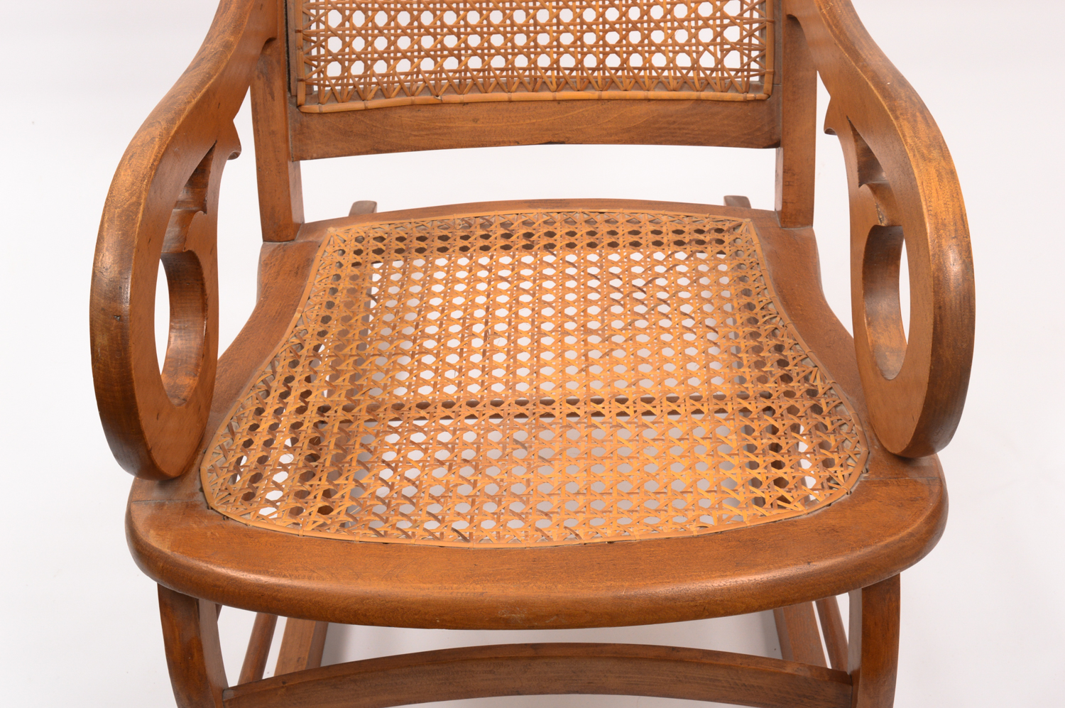 Vintage Cane Rocking Chair