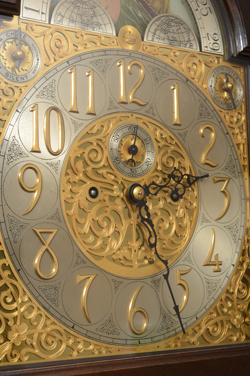 Antique Herschede Hall Clock Company Grandfather Clock