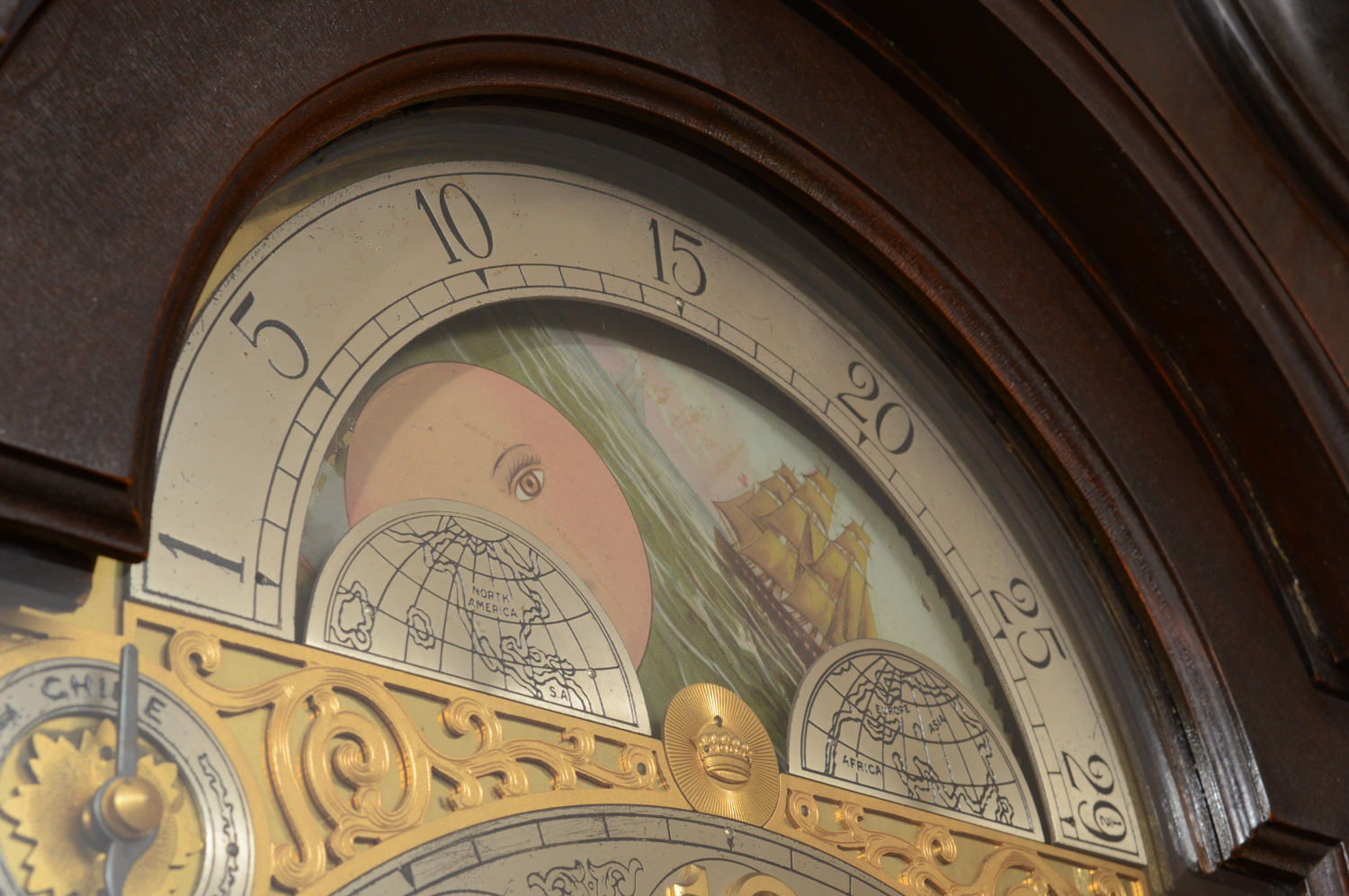 Antique Herschede Hall Clock Company Grandfather Clock