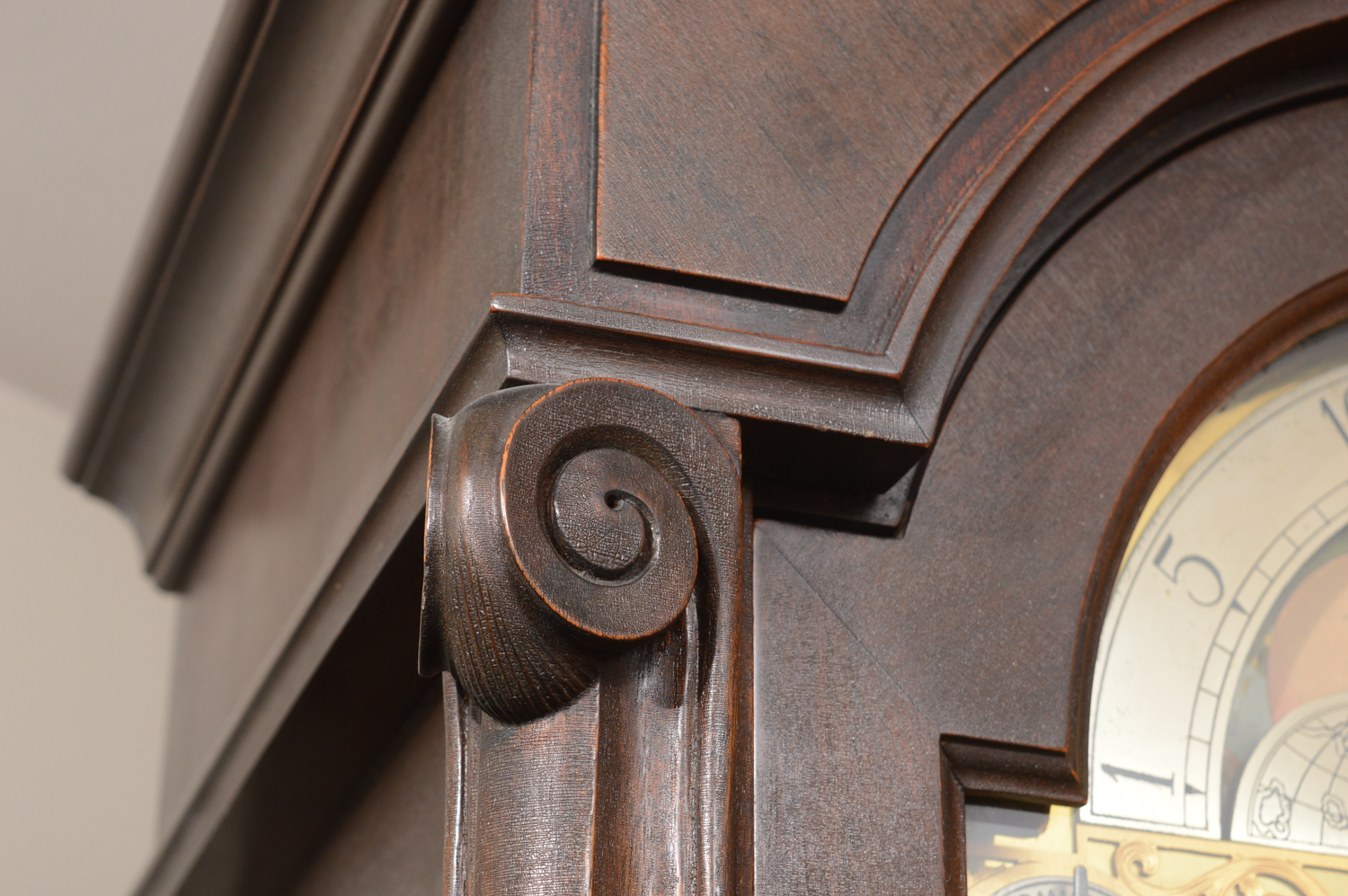 Antique Herschede Hall Clock Company Grandfather Clock