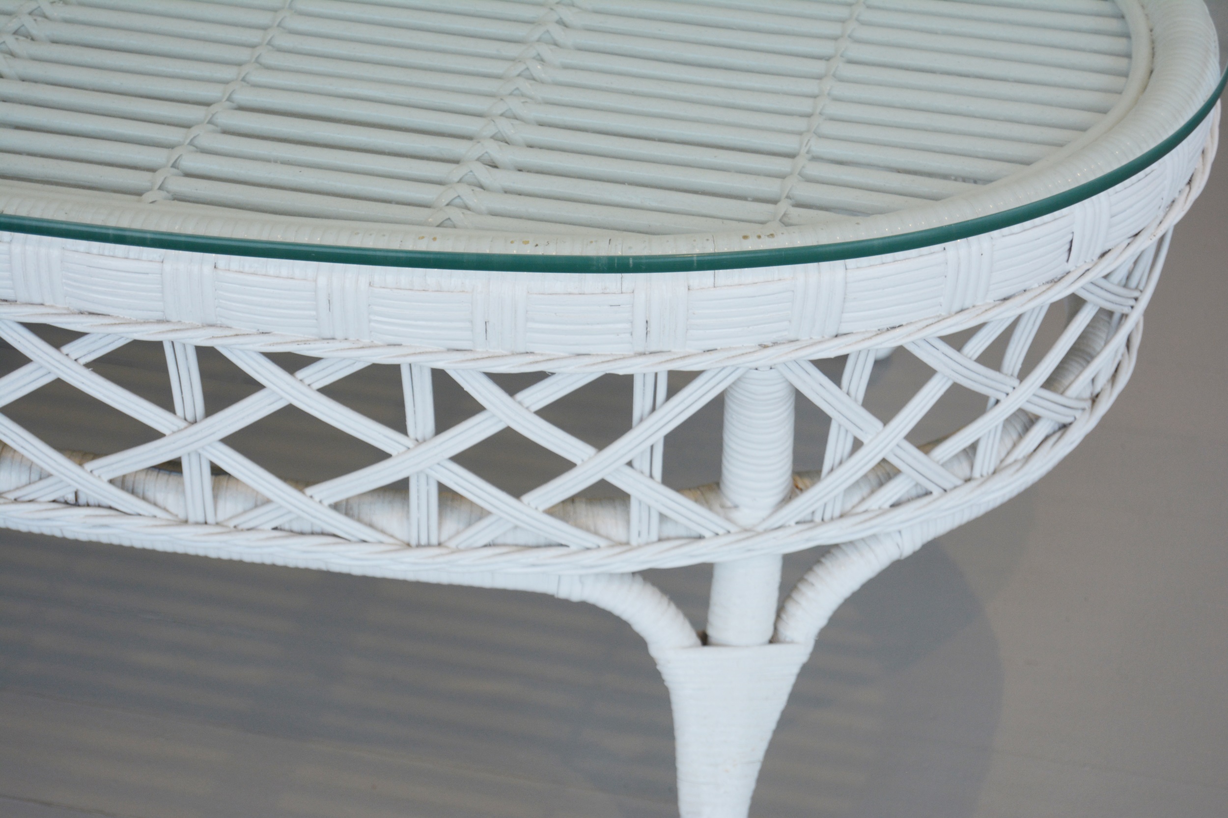 Henry Link Smithsonian Collection Wicker Settee and Tables