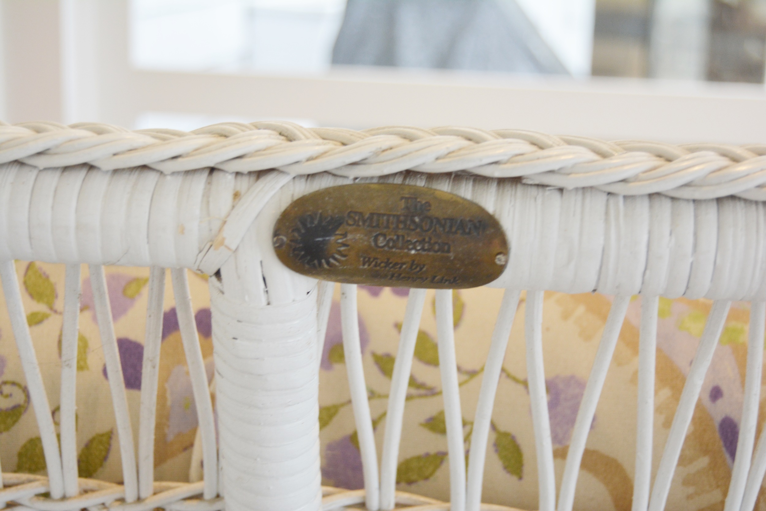 Henry Link Smithsonian Collection Wicker Settee and Tables