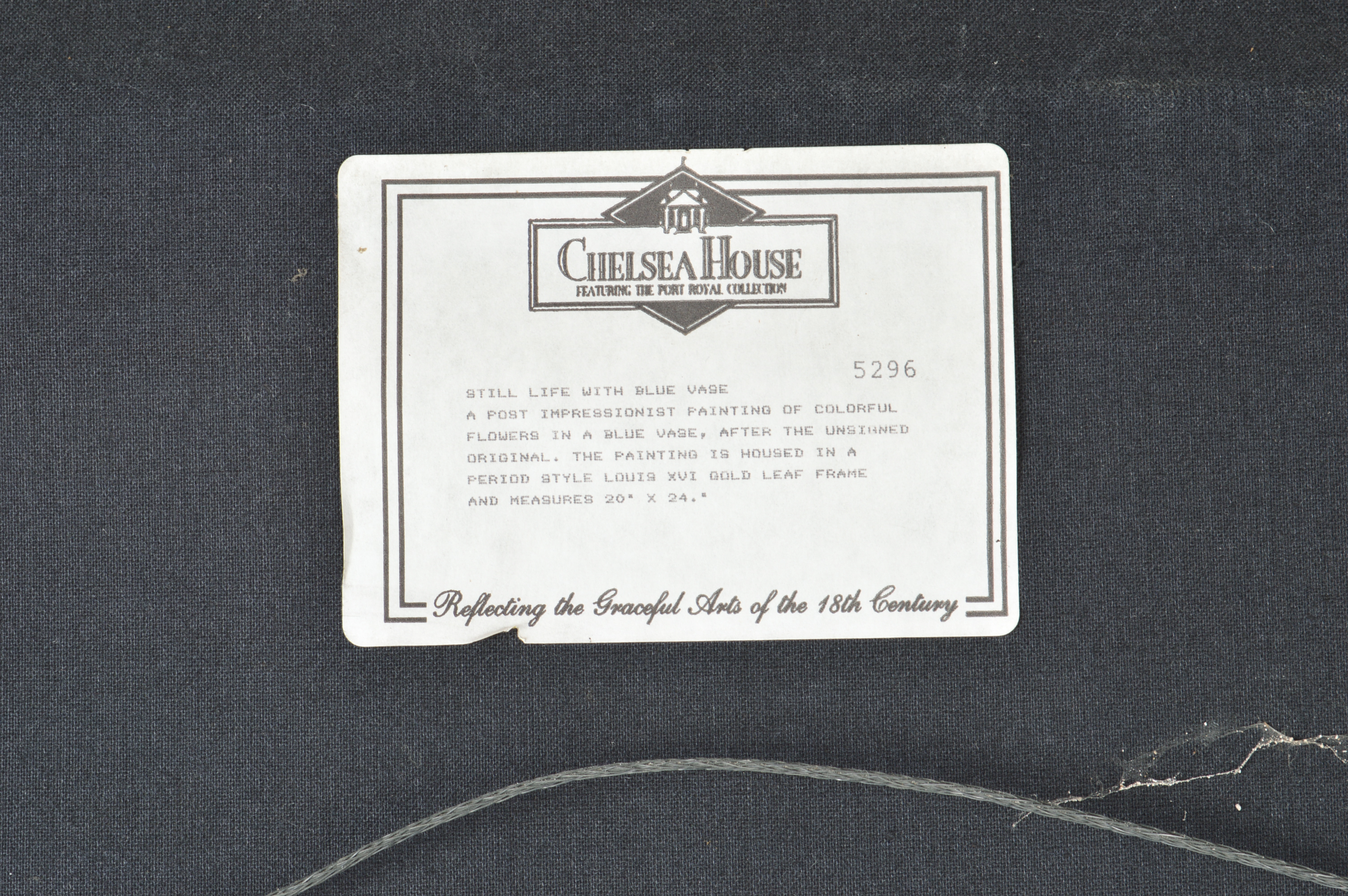 Chelsea House Post Impressionist Still Life Reproduction Oil Painting on Canvas