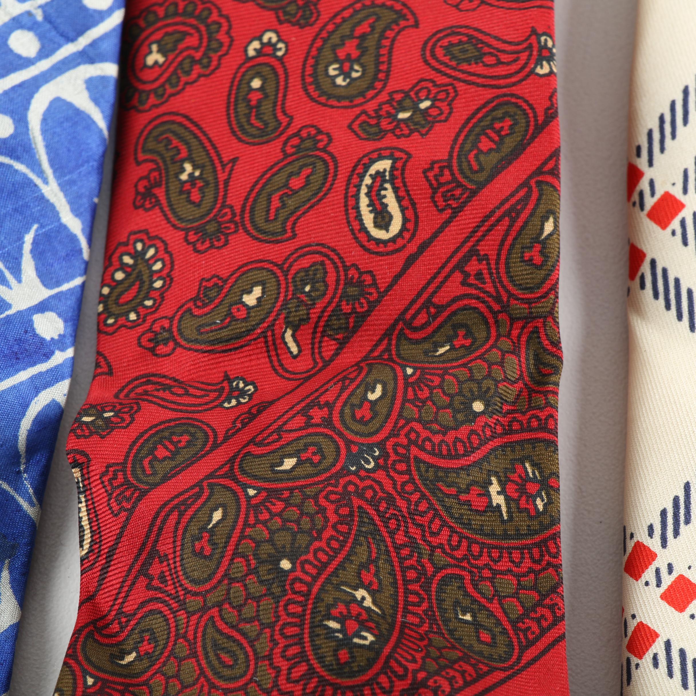 Vintage Silk Neckties Including Stewart's and Roly's