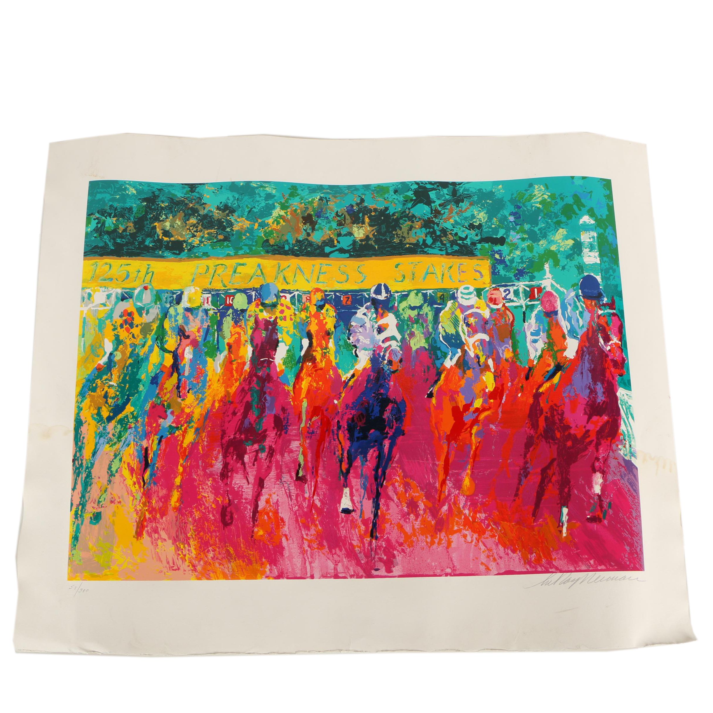 LeRoy Neiman Serigraph "125th Preakness Stakes"