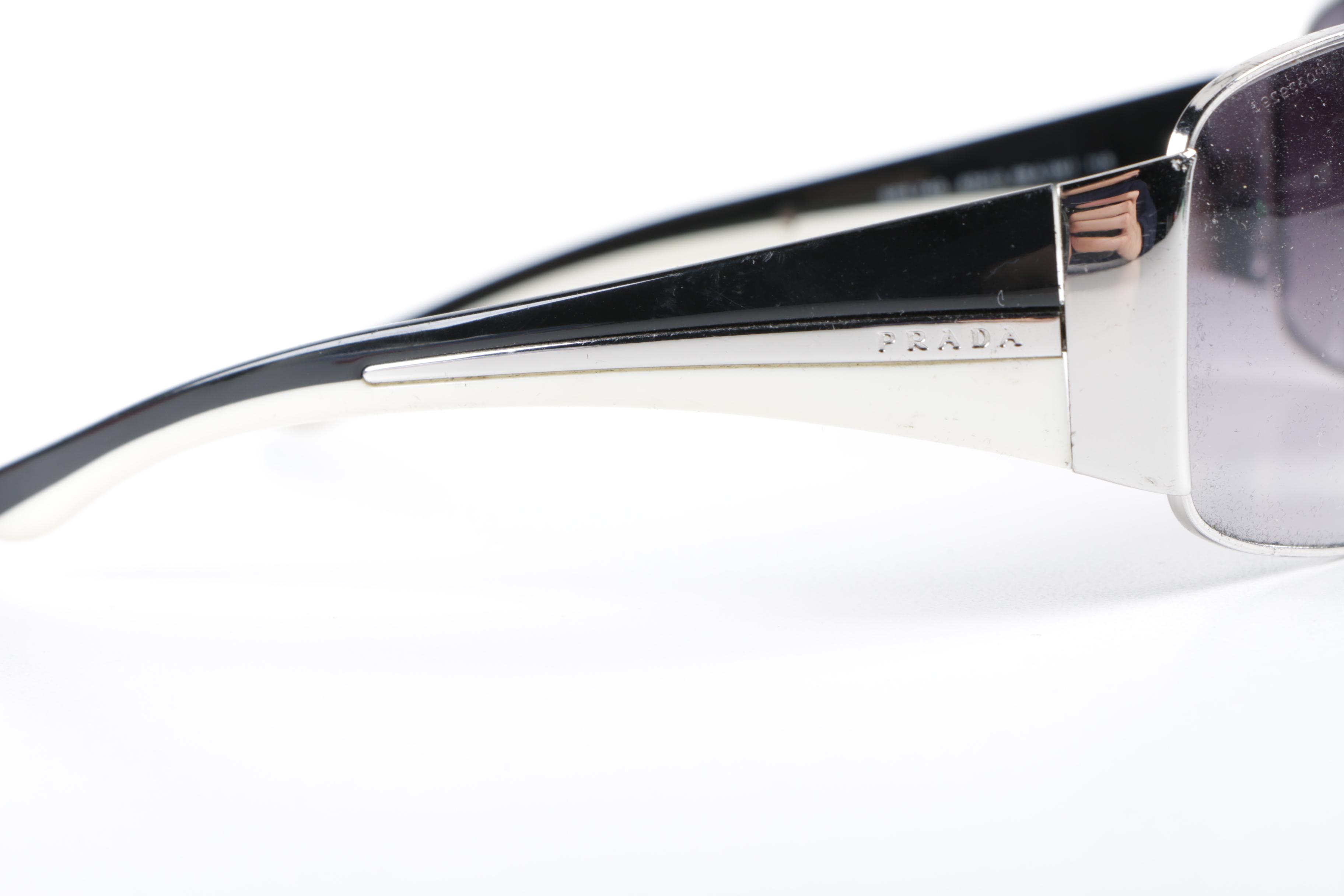 Prada SPR 74G Aviator Sunglasses with Case