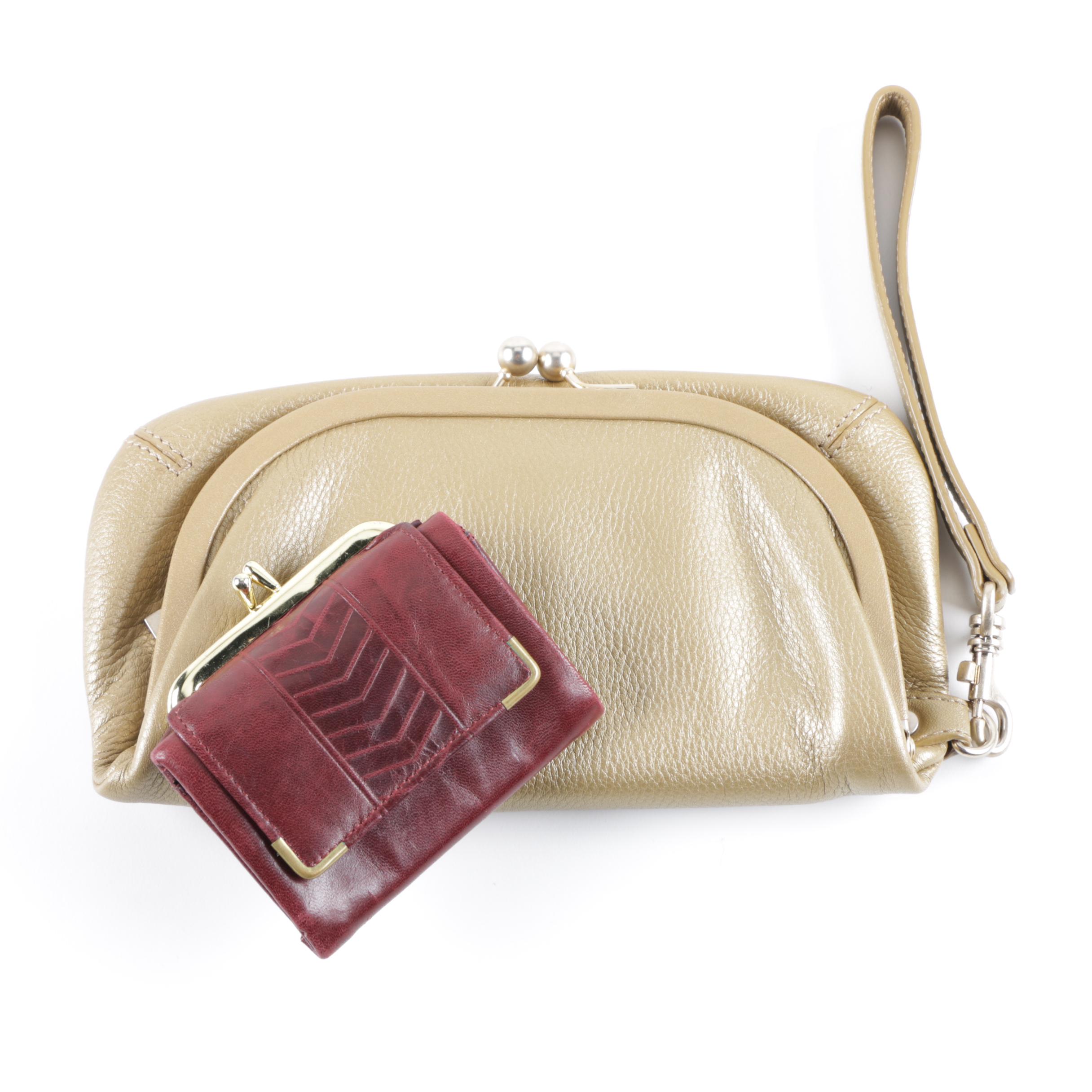 Prince Gardner Leather Wallet and Hobo International Wristlet