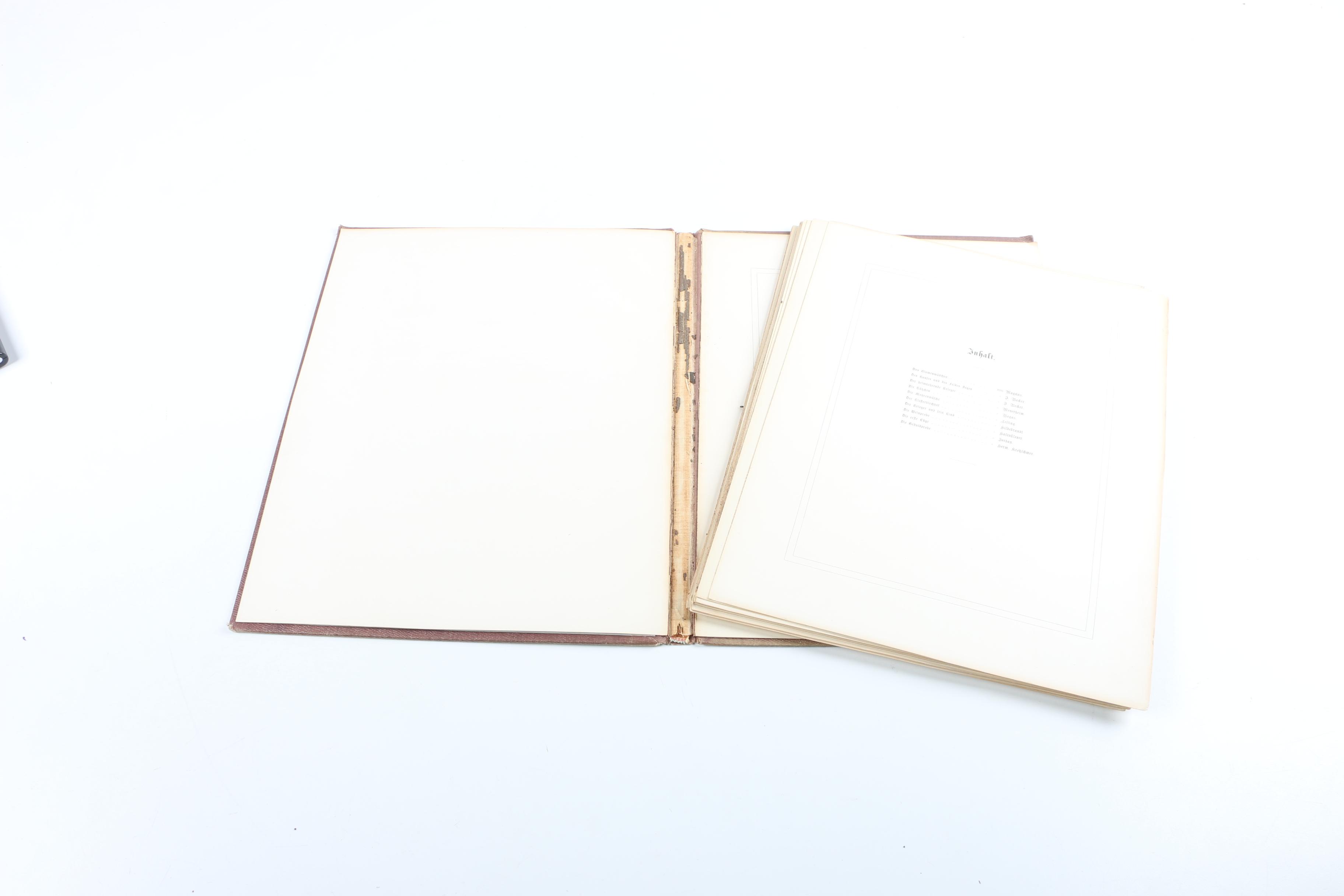 1880 "Kleine Blumen, Kleine Blatter in Bild und Lied" Illustration Booklet