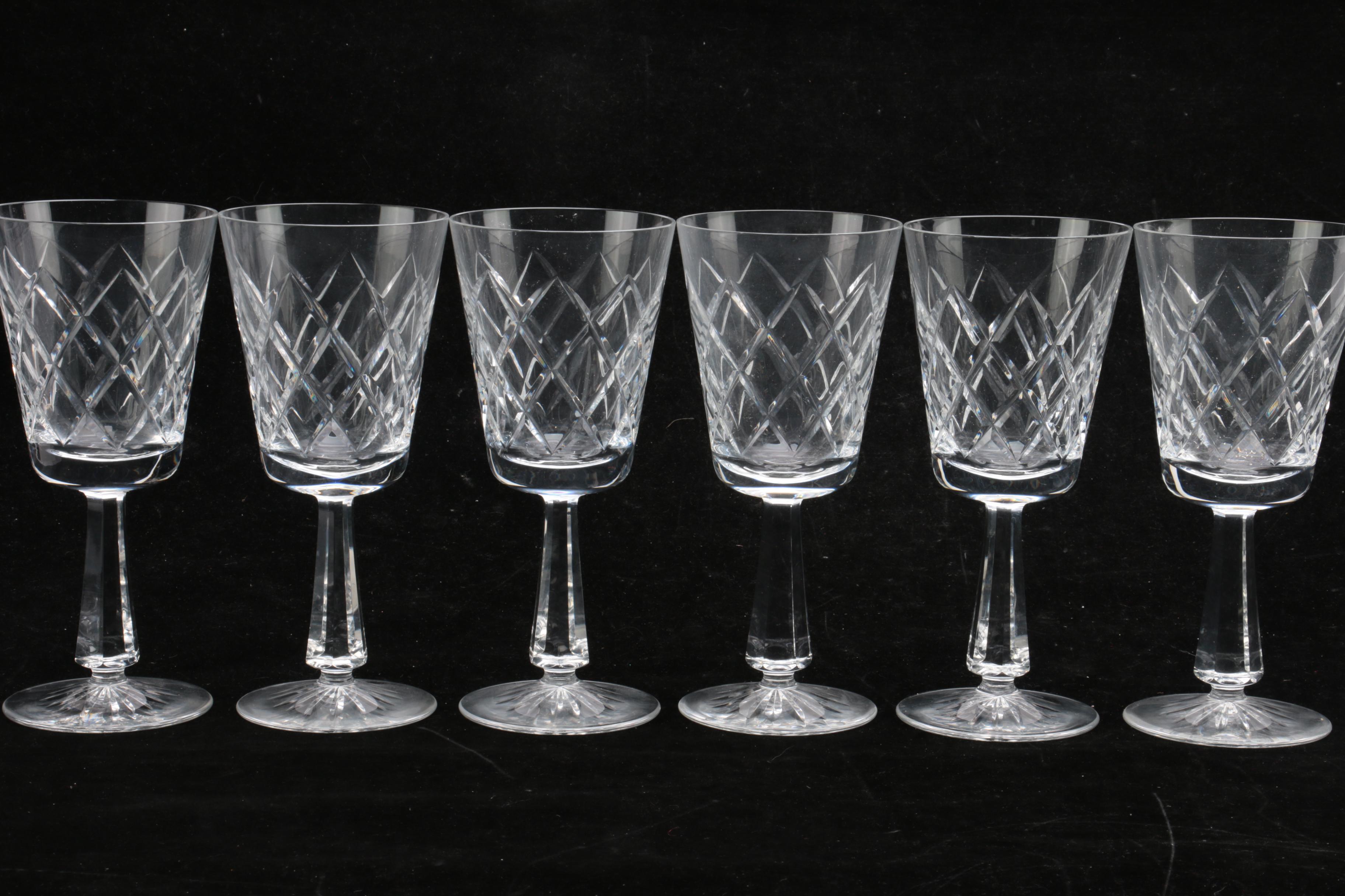 Galway "O'Brien" Crystal Goblets and Wine Glasses