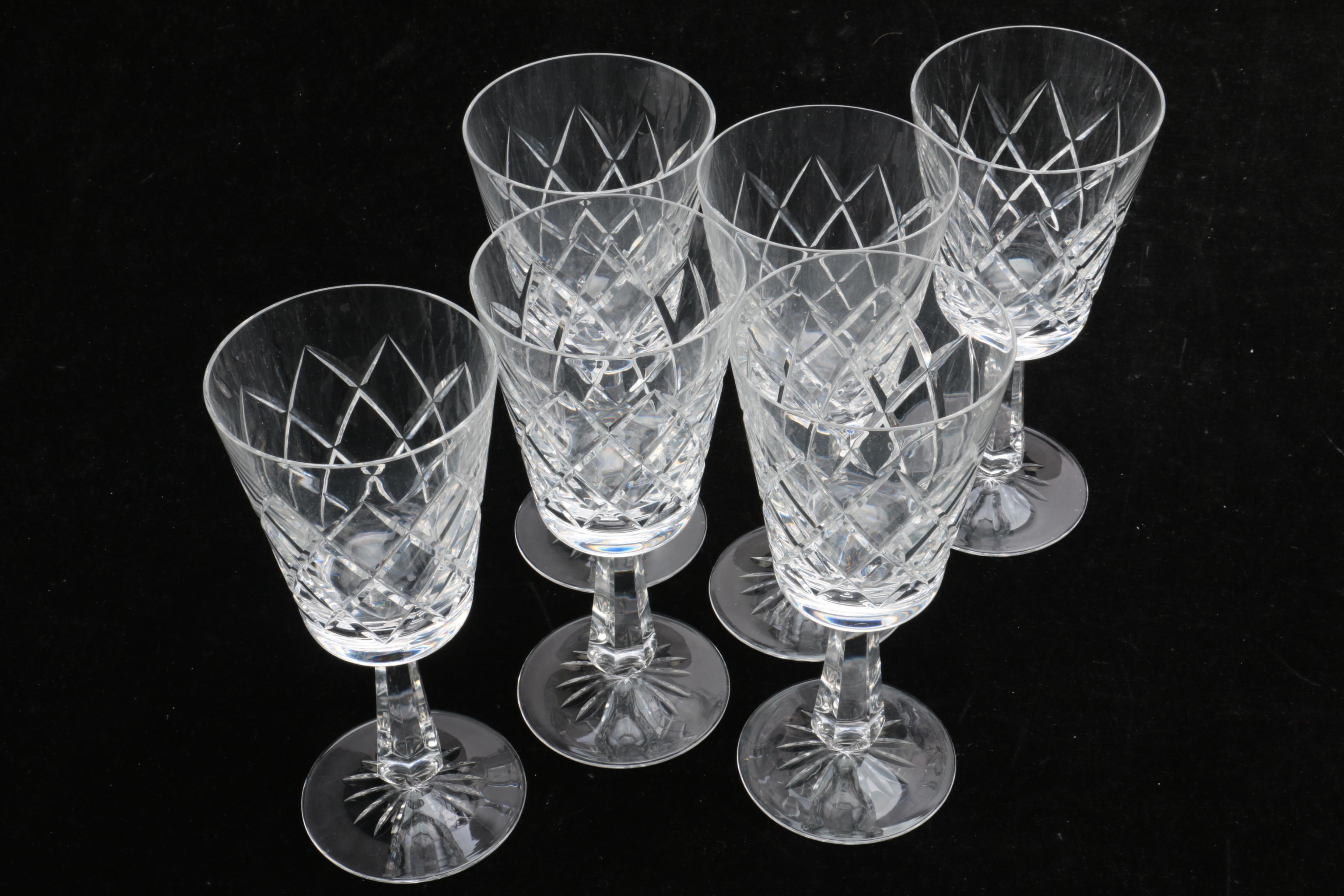 Galway "O'Brien" Crystal Goblets and Wine Glasses