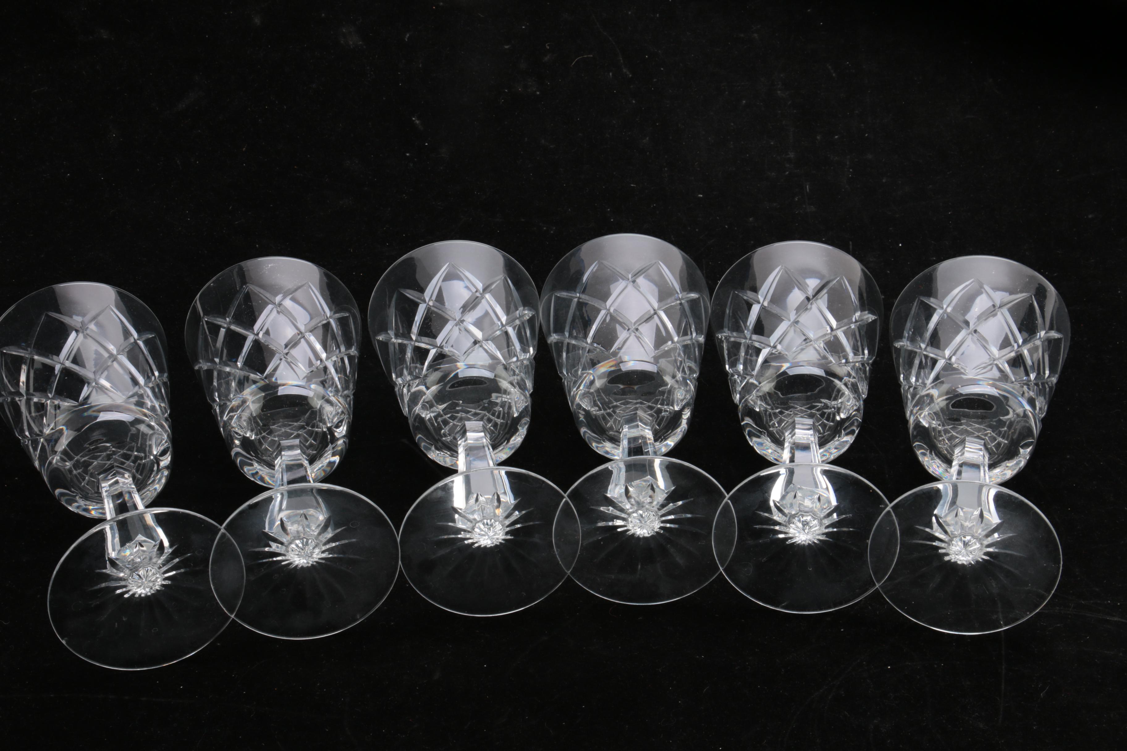 Galway "O'Brien" Crystal Goblets and Wine Glasses