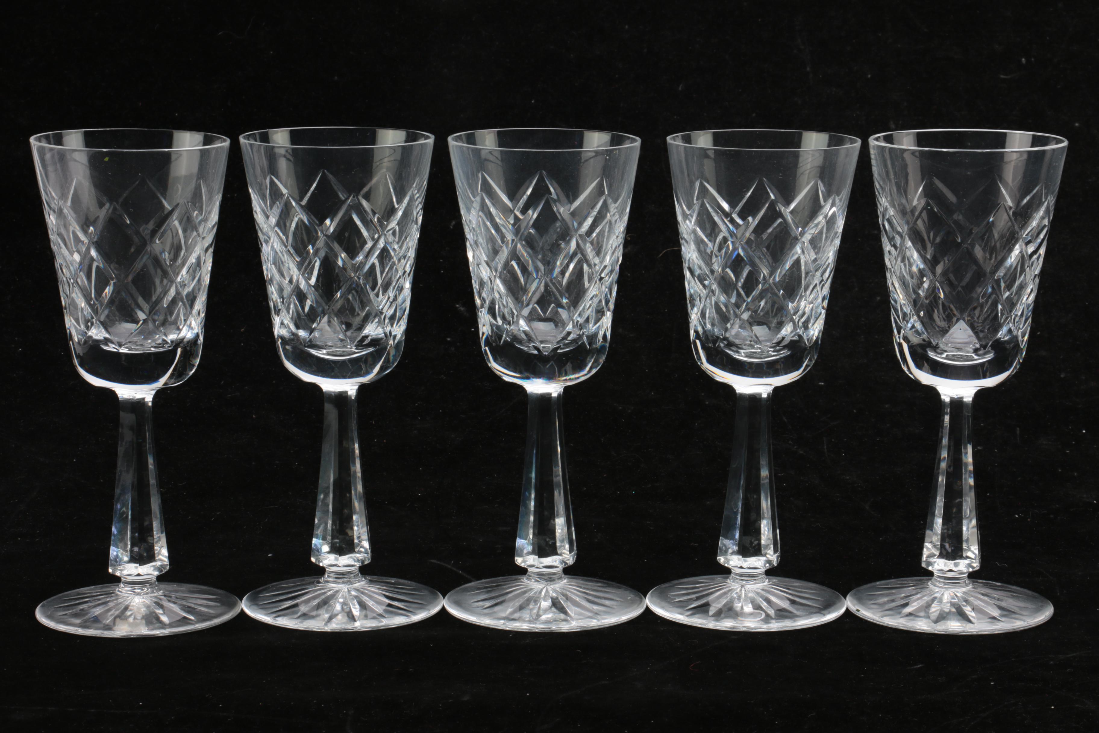 Galway "O'Brien" Crystal Goblets and Wine Glasses