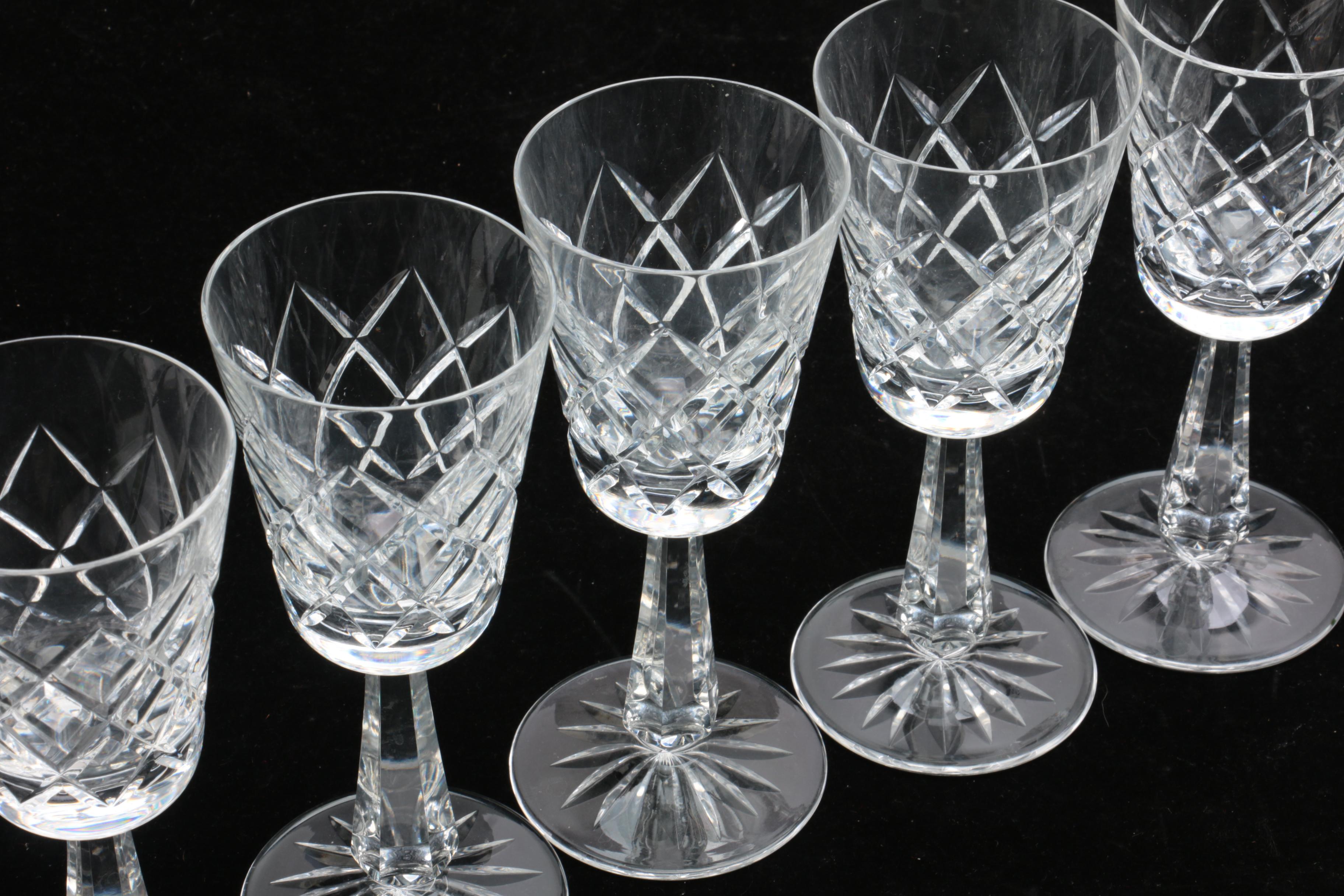 Galway "O'Brien" Crystal Goblets and Wine Glasses