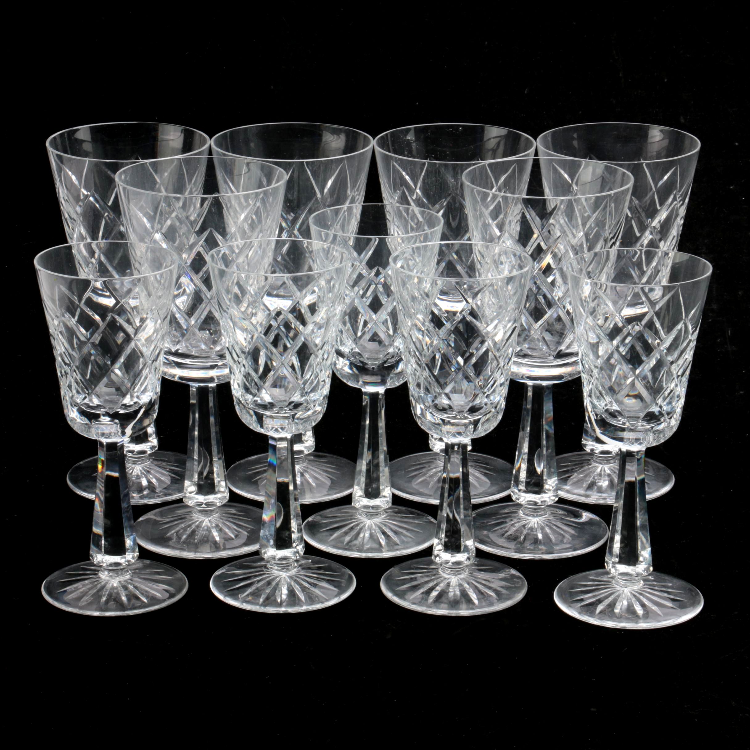 Galway "O'Brien" Crystal Goblets and Wine Glasses