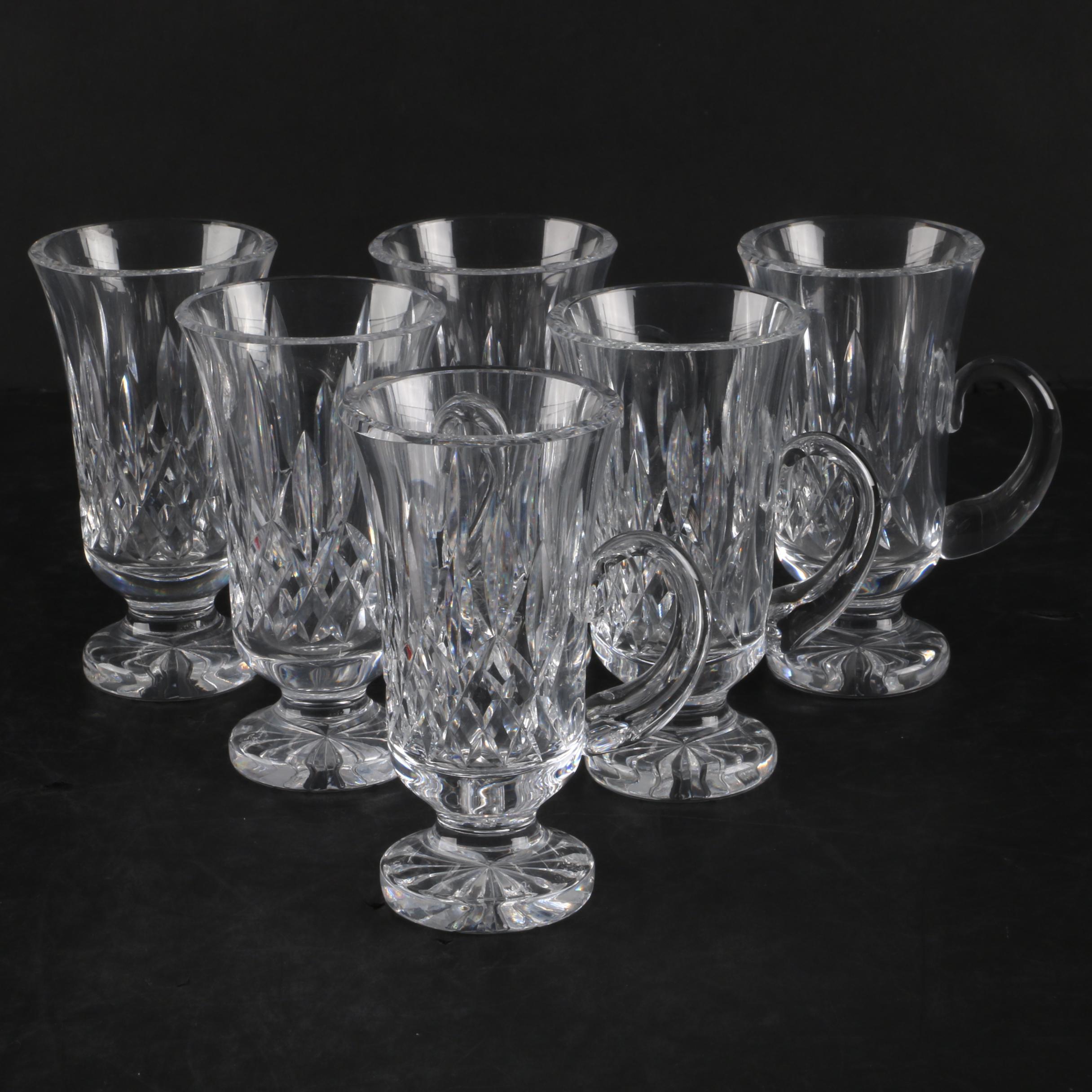 Waterford Crystal "Lismore" Irish Coffee Mugs
