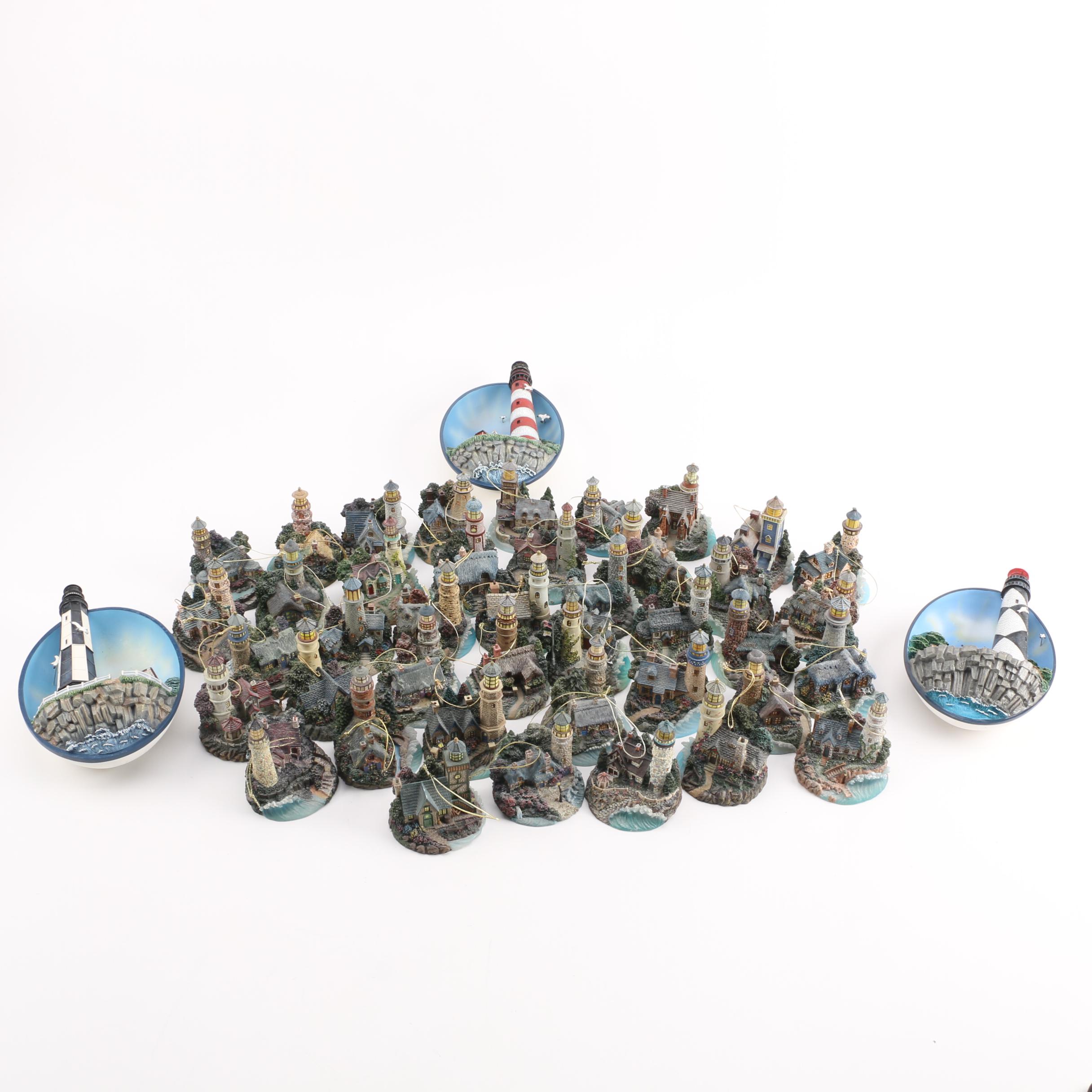 Thomas Kinkade Illuminated Lighthouse Ornaments Collection