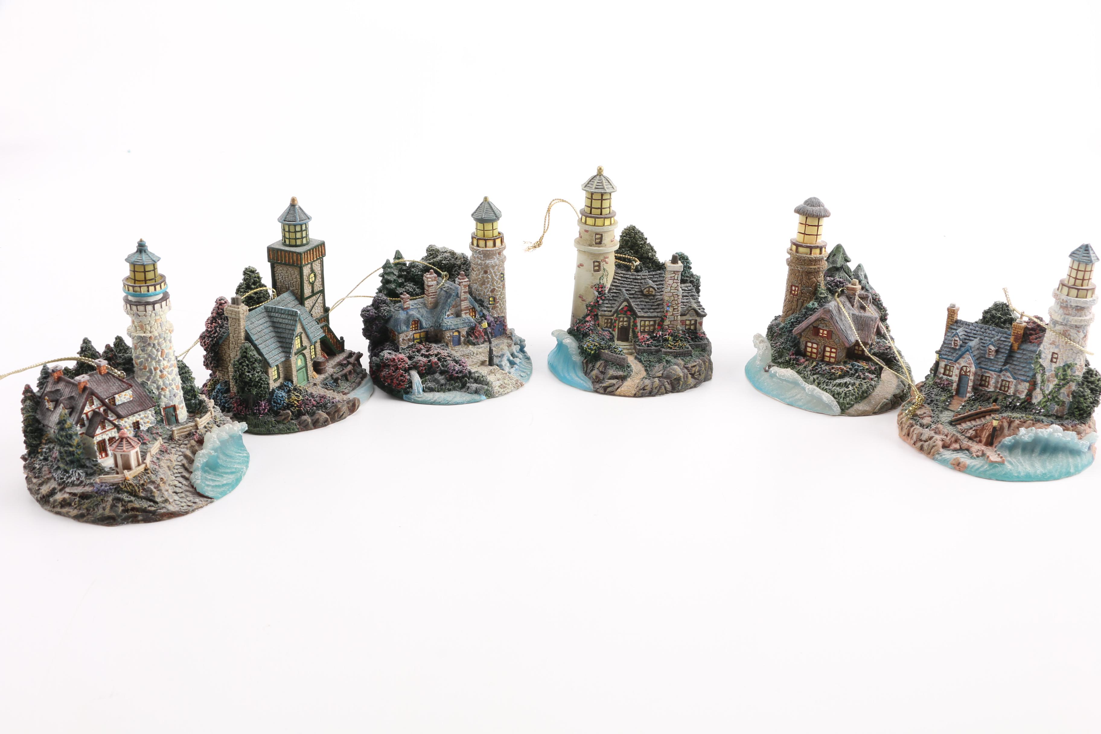 Thomas Kinkade Illuminated Lighthouse Ornaments Collection