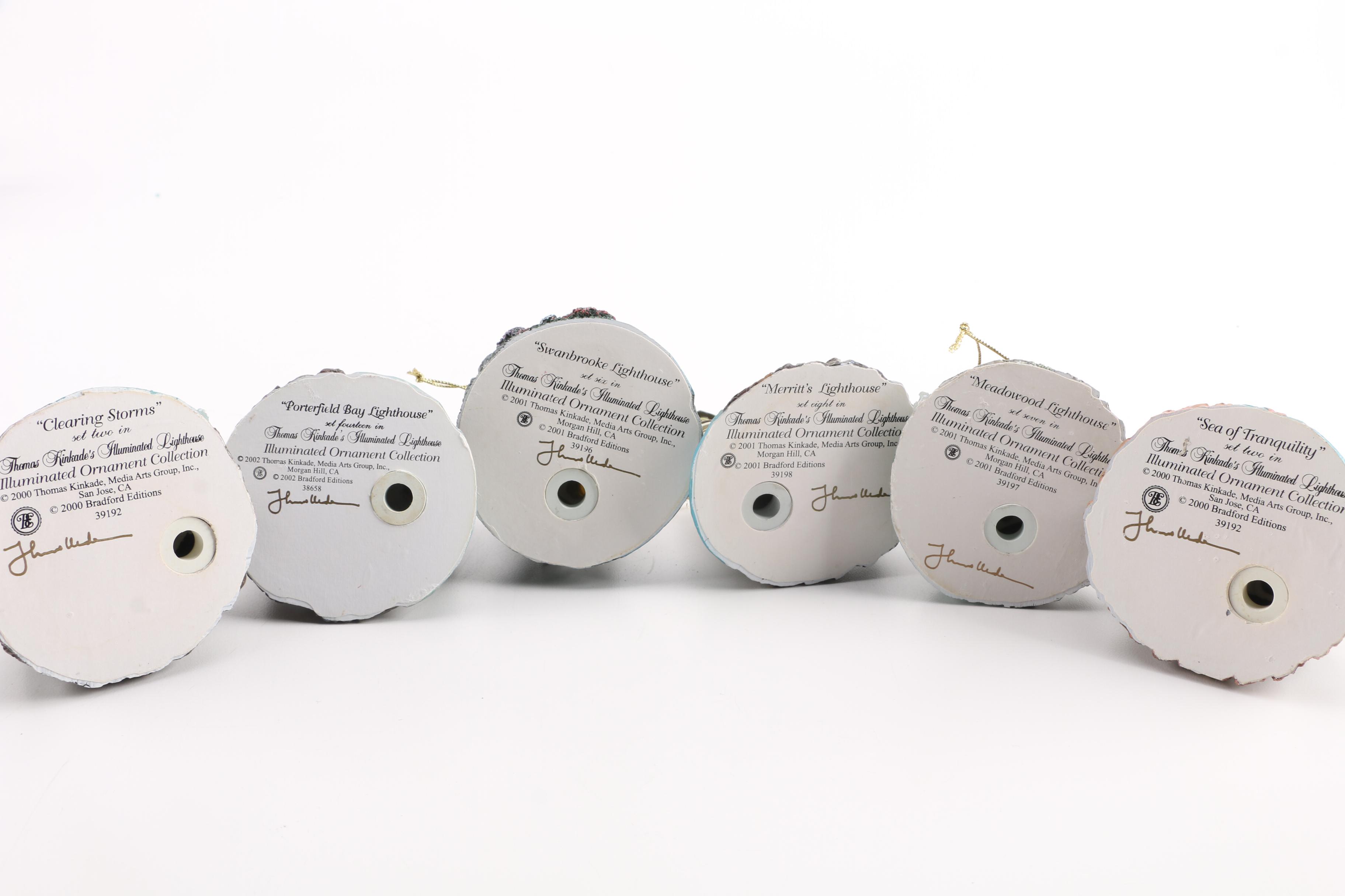 Thomas Kinkade Illuminated Lighthouse Ornaments Collection