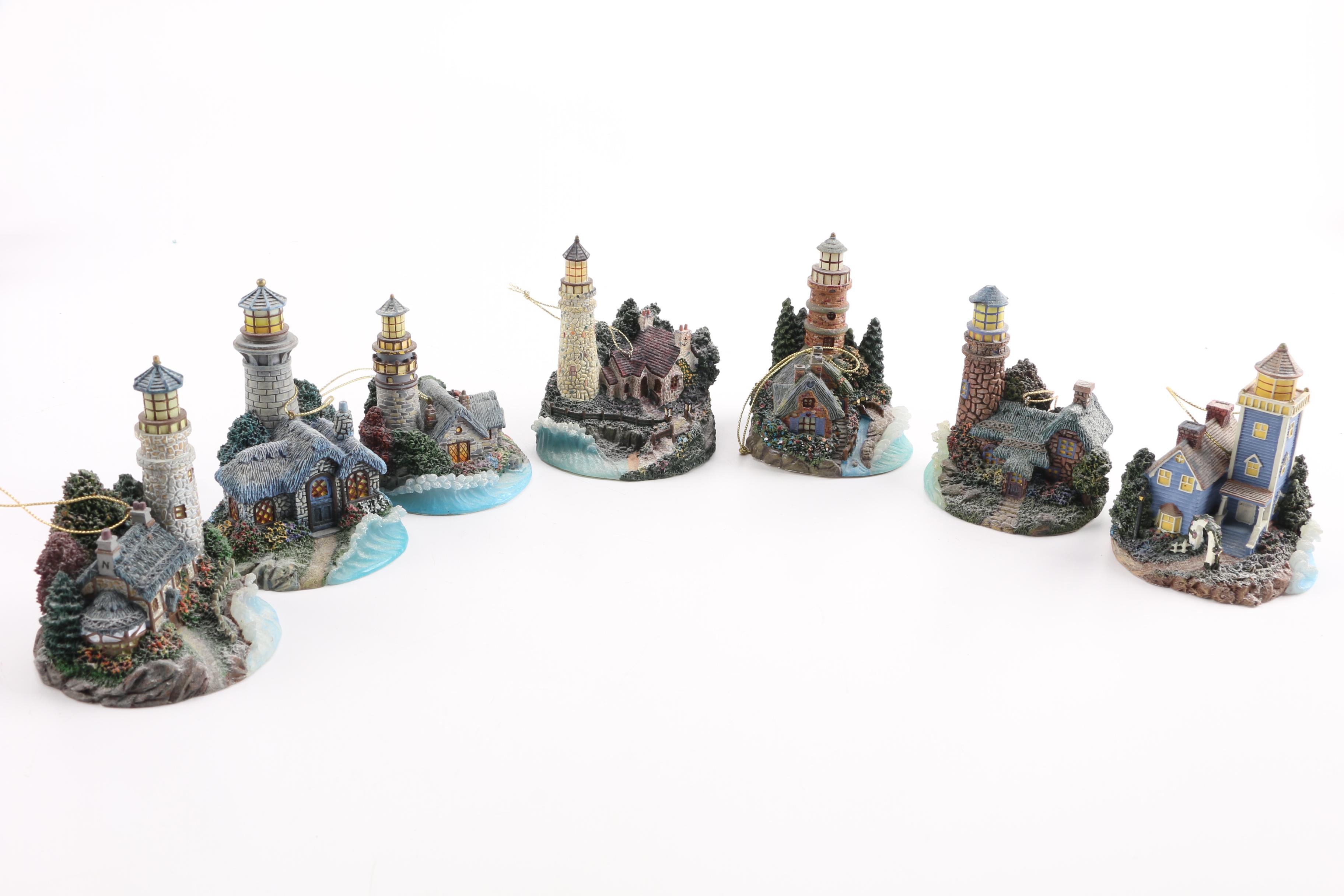 Thomas Kinkade Illuminated Lighthouse Ornaments Collection