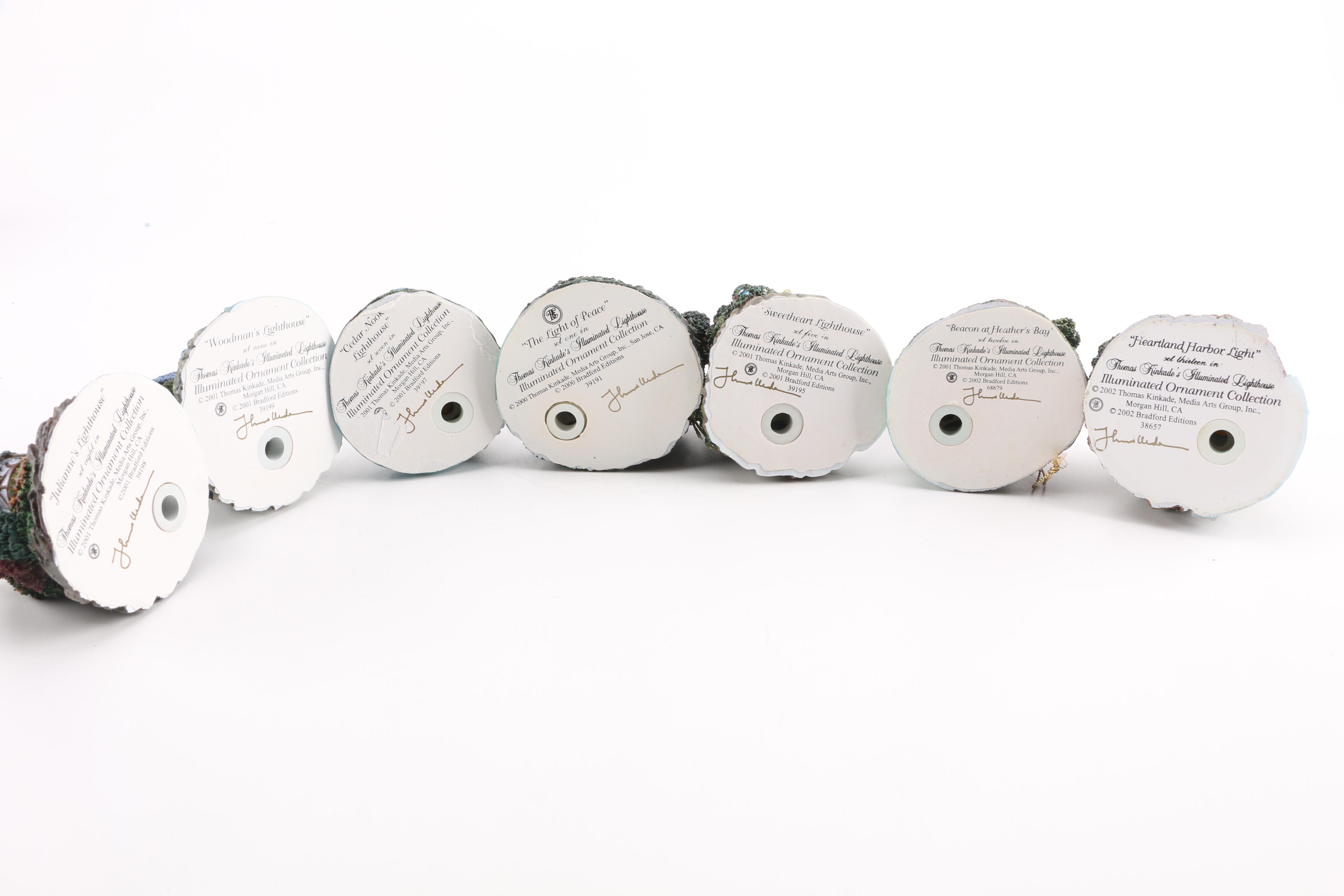 Thomas Kinkade Illuminated Lighthouse Ornaments Collection