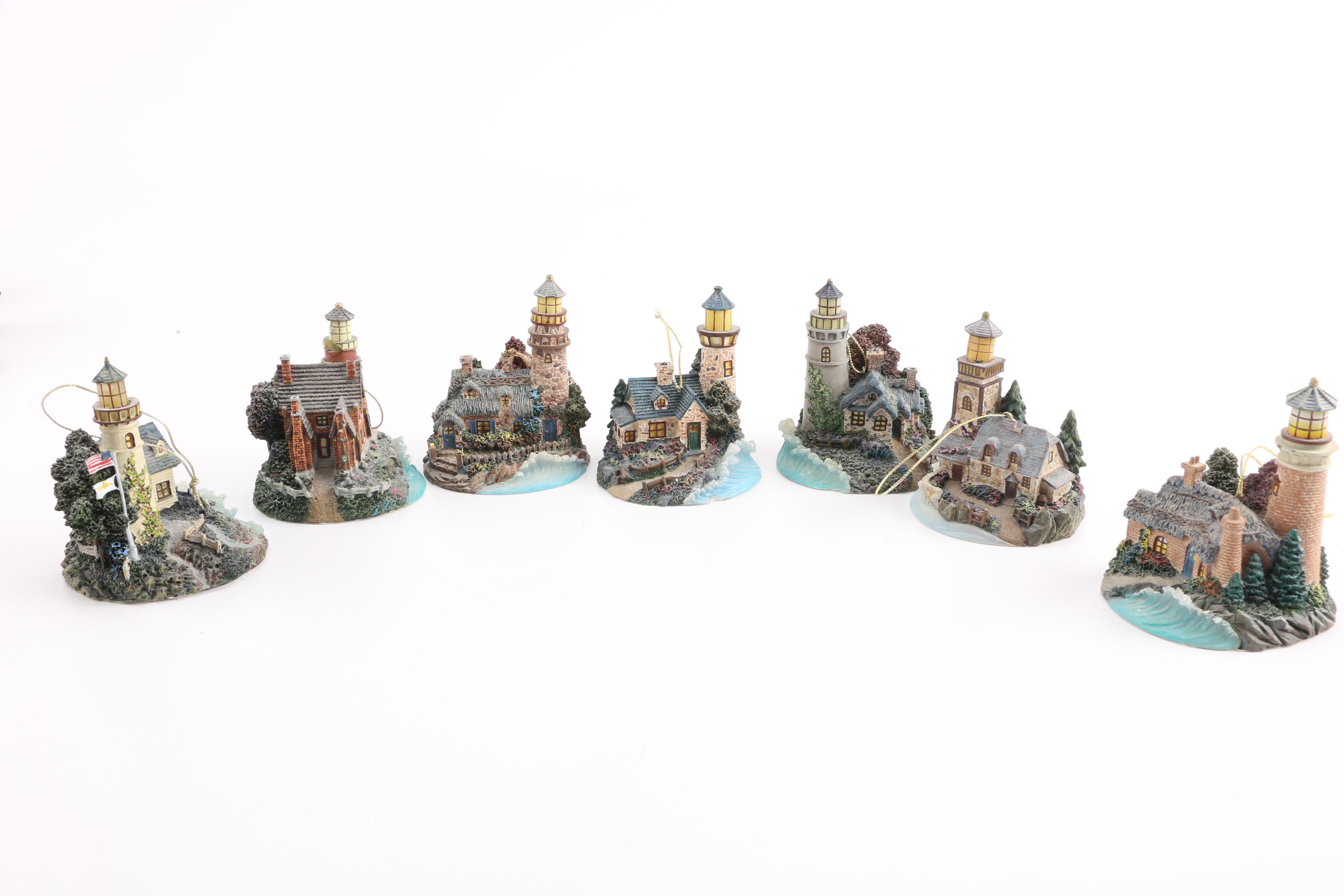 Thomas Kinkade Illuminated Lighthouse Ornaments Collection