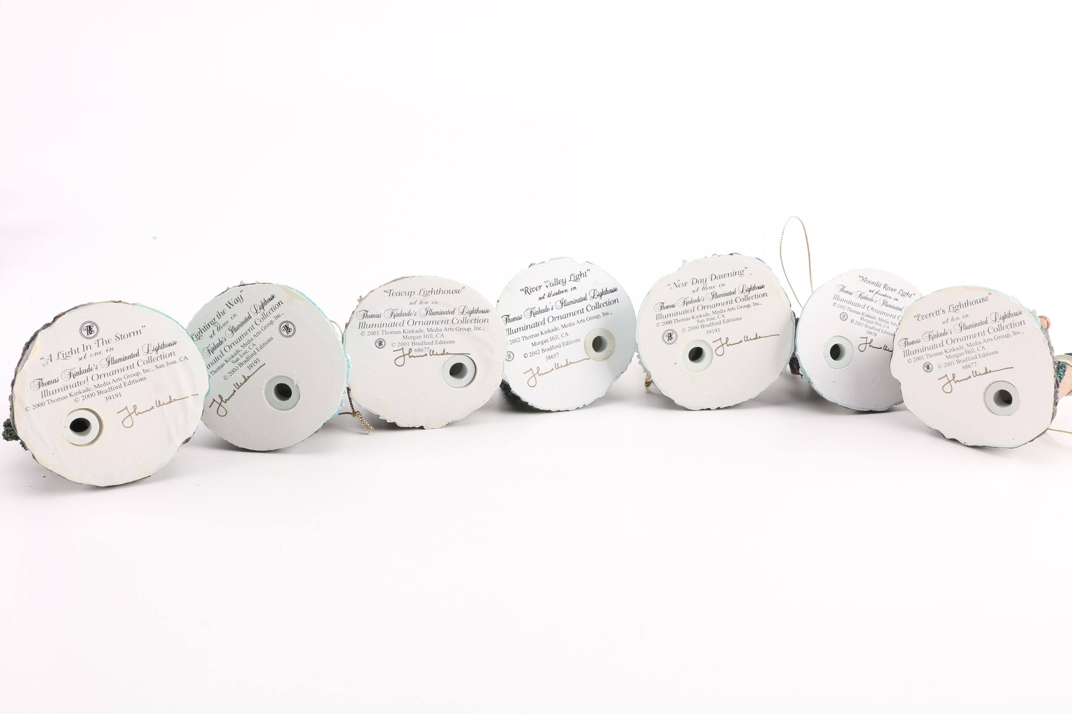 Thomas Kinkade Illuminated Lighthouse Ornaments Collection