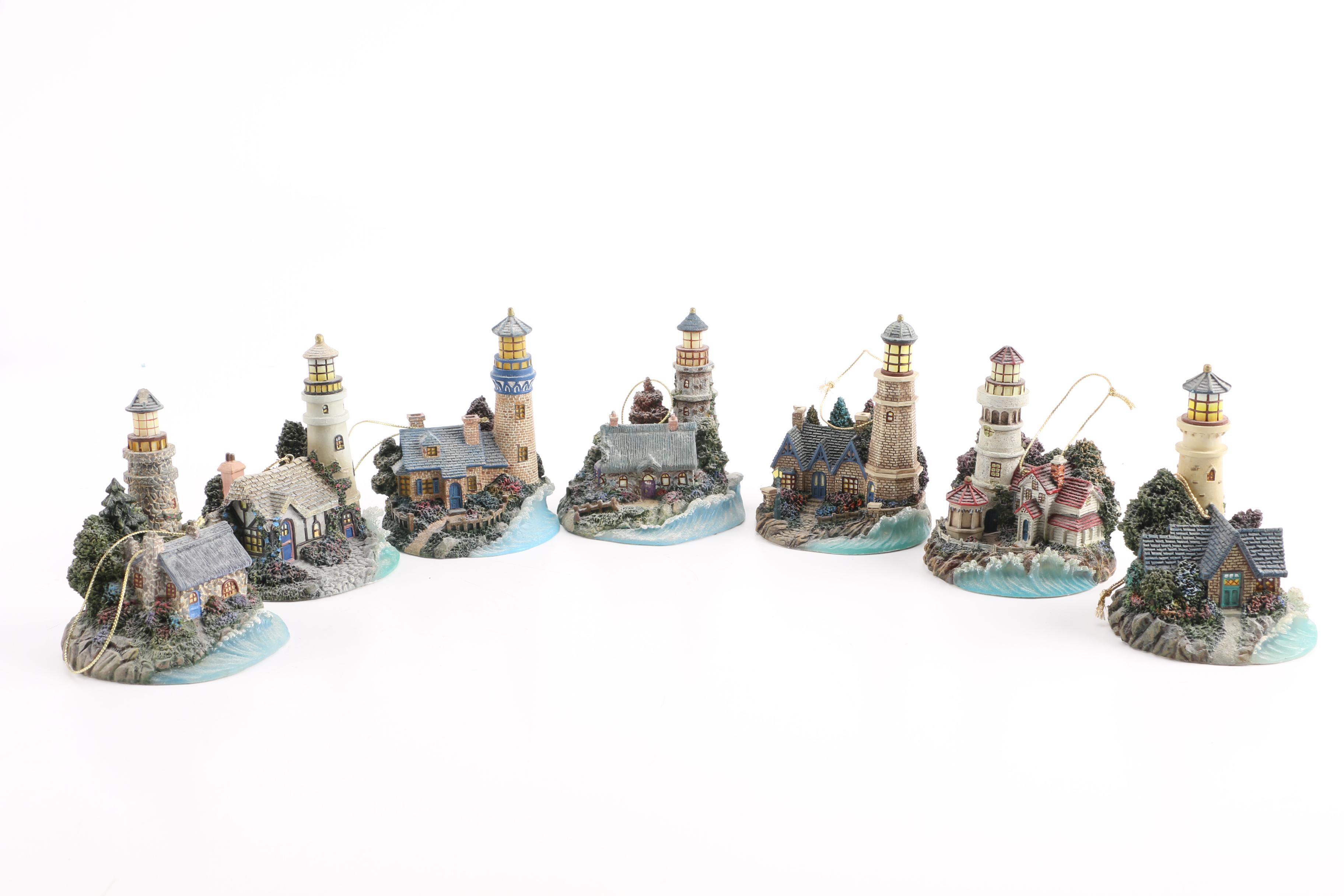 Thomas Kinkade Illuminated Lighthouse Ornaments Collection