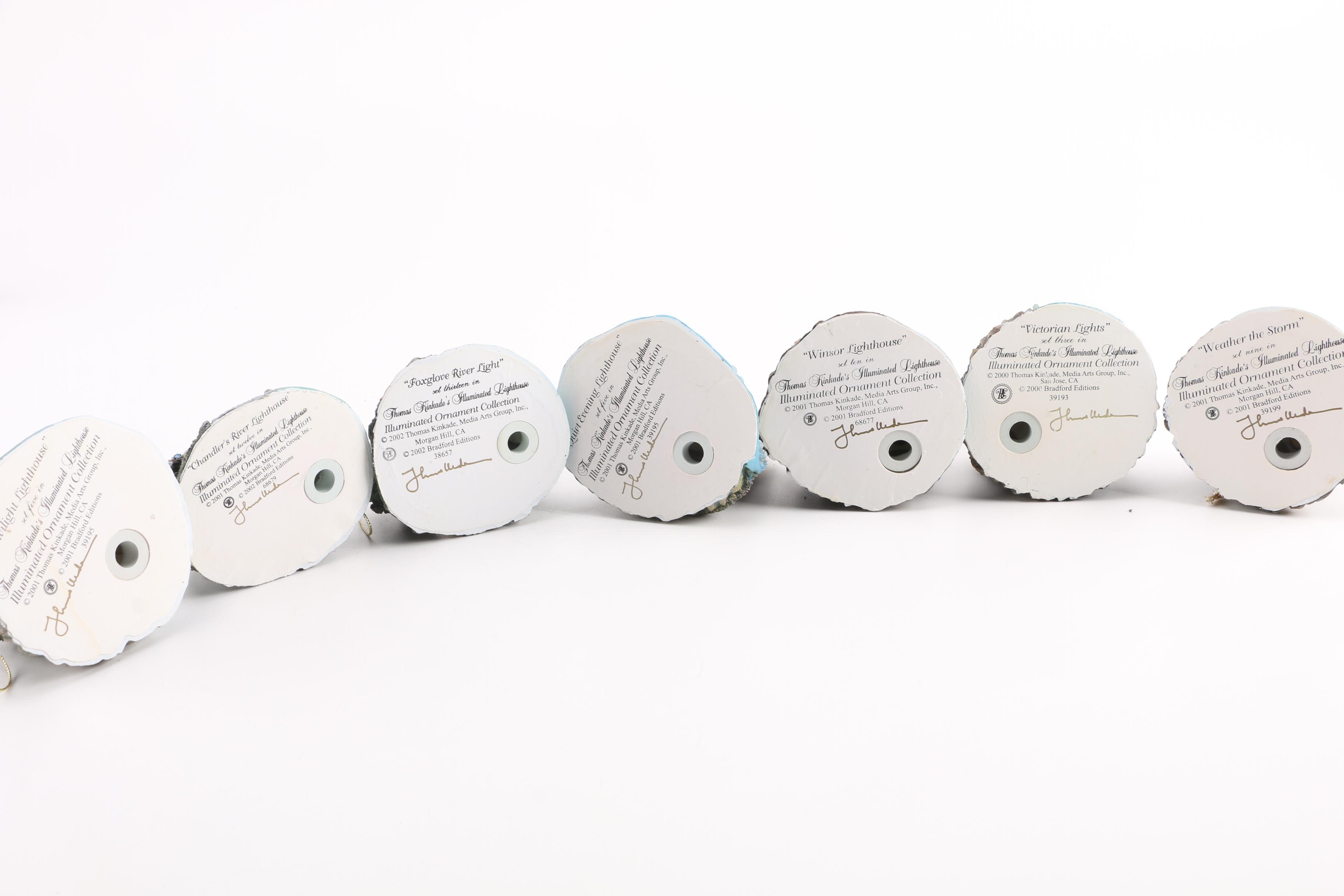 Thomas Kinkade Illuminated Lighthouse Ornaments Collection