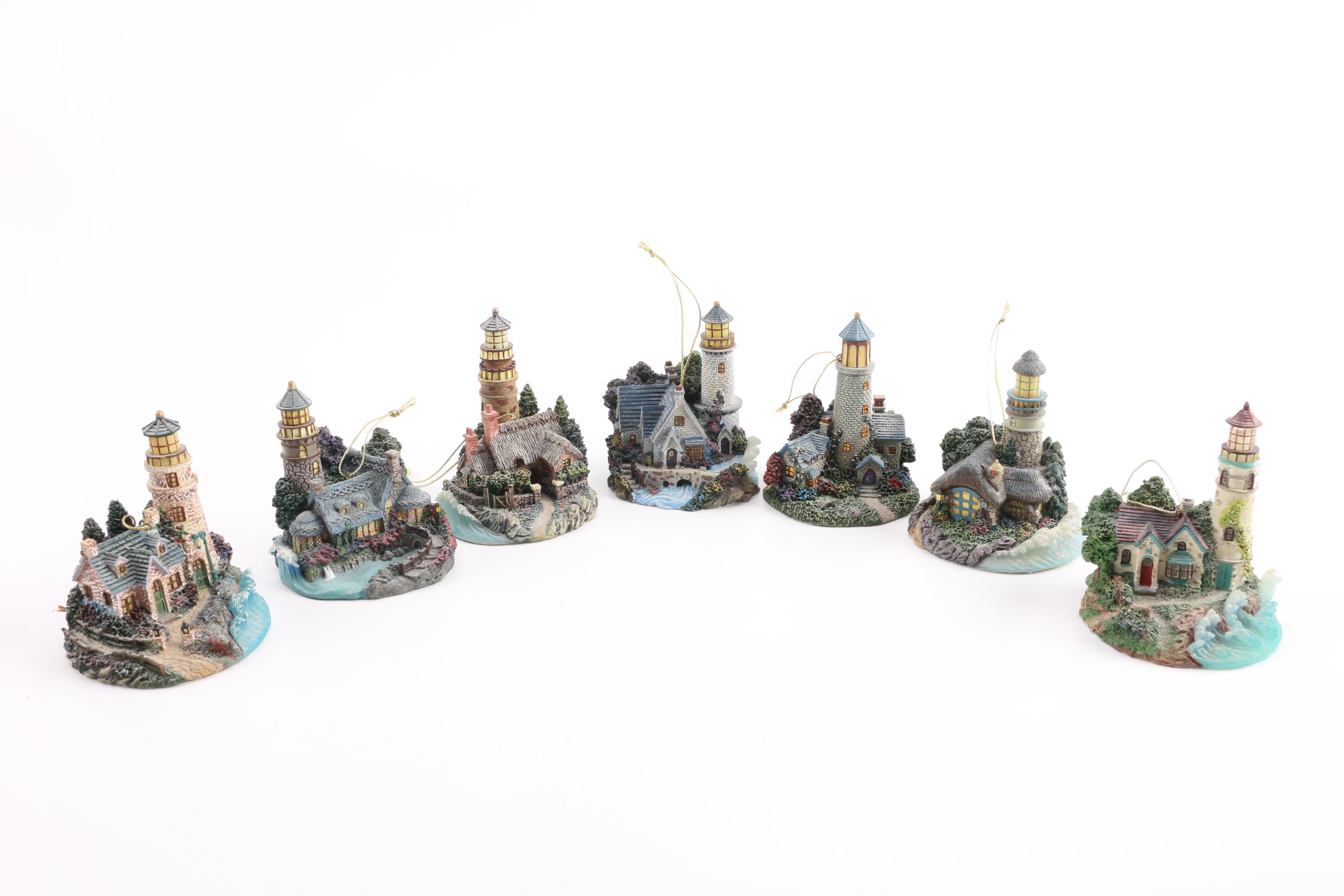 Thomas Kinkade Illuminated Lighthouse Ornaments Collection