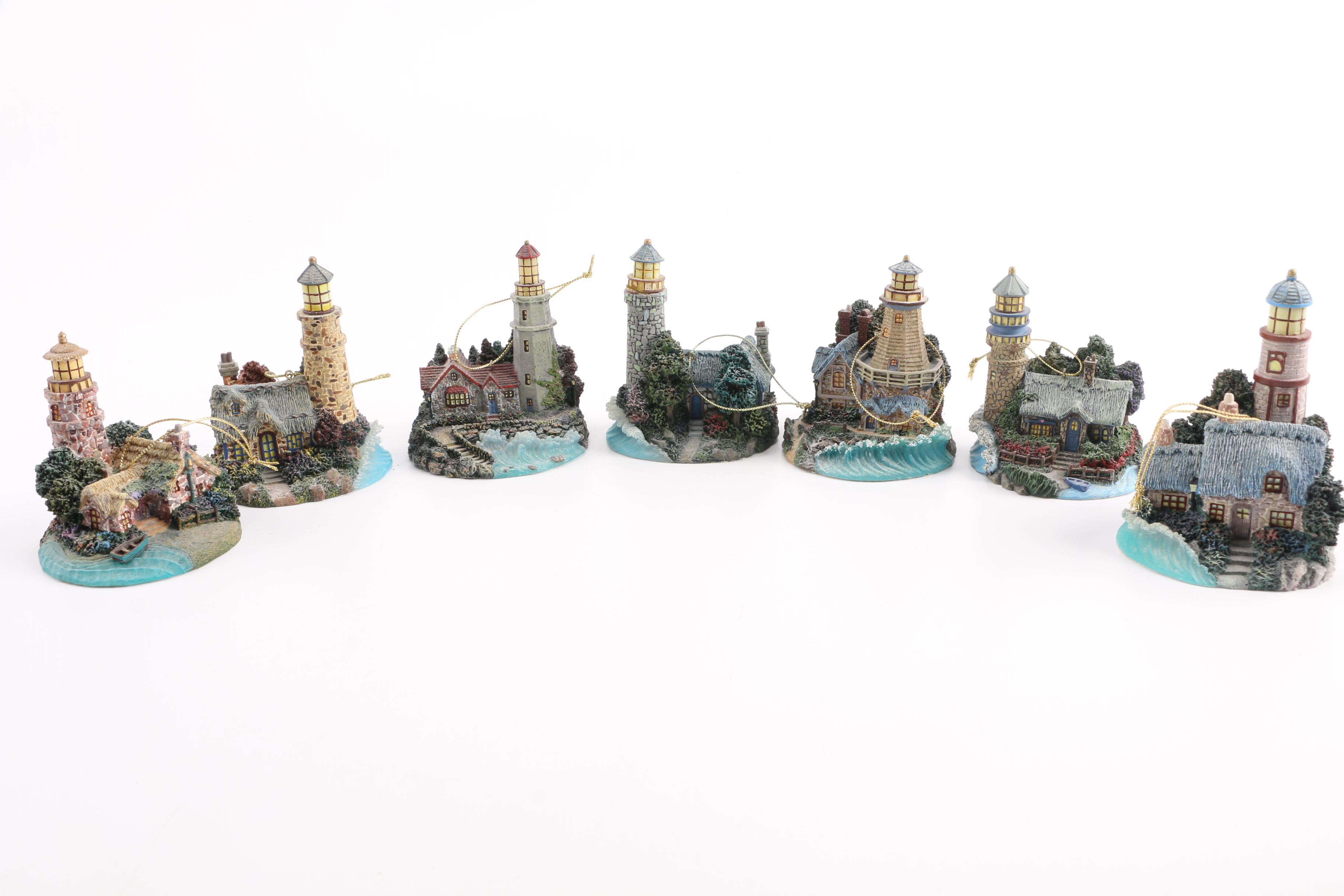 Thomas Kinkade Illuminated Lighthouse Ornaments Collection