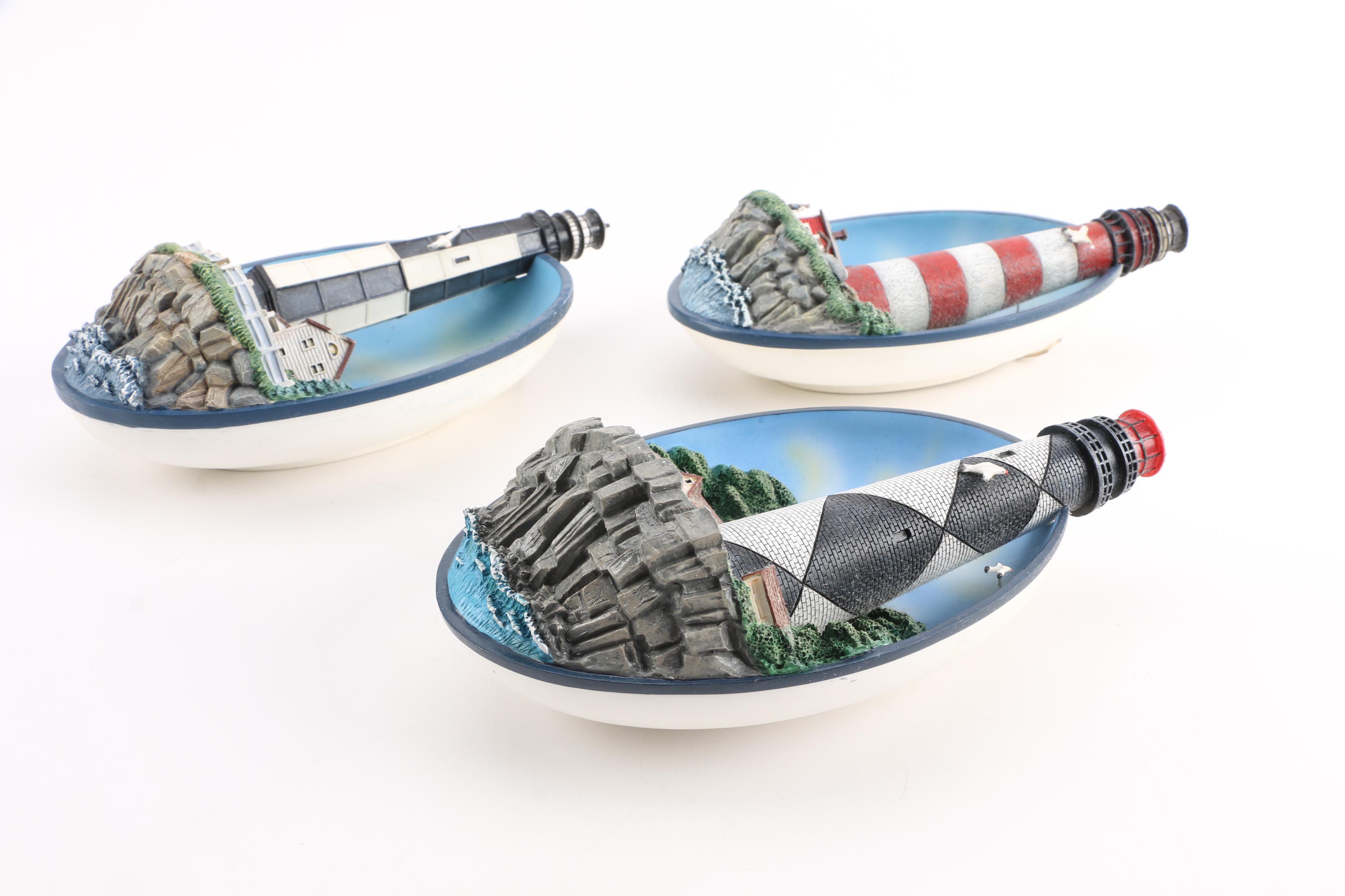 Thomas Kinkade Illuminated Lighthouse Ornaments Collection