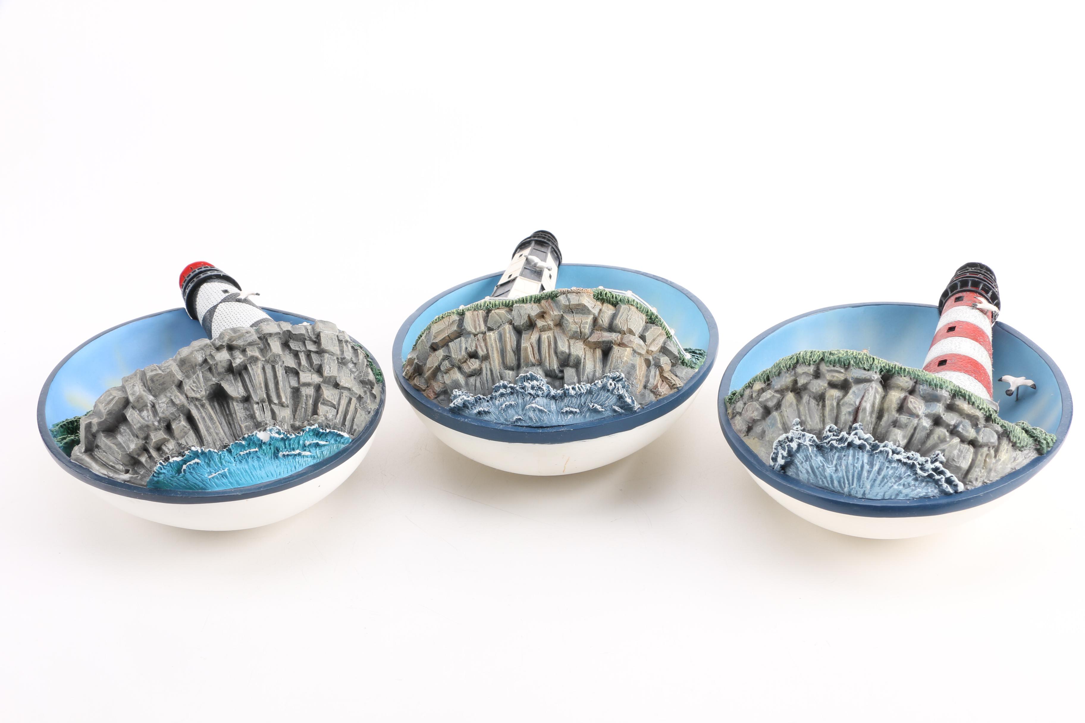 Thomas Kinkade Illuminated Lighthouse Ornaments Collection