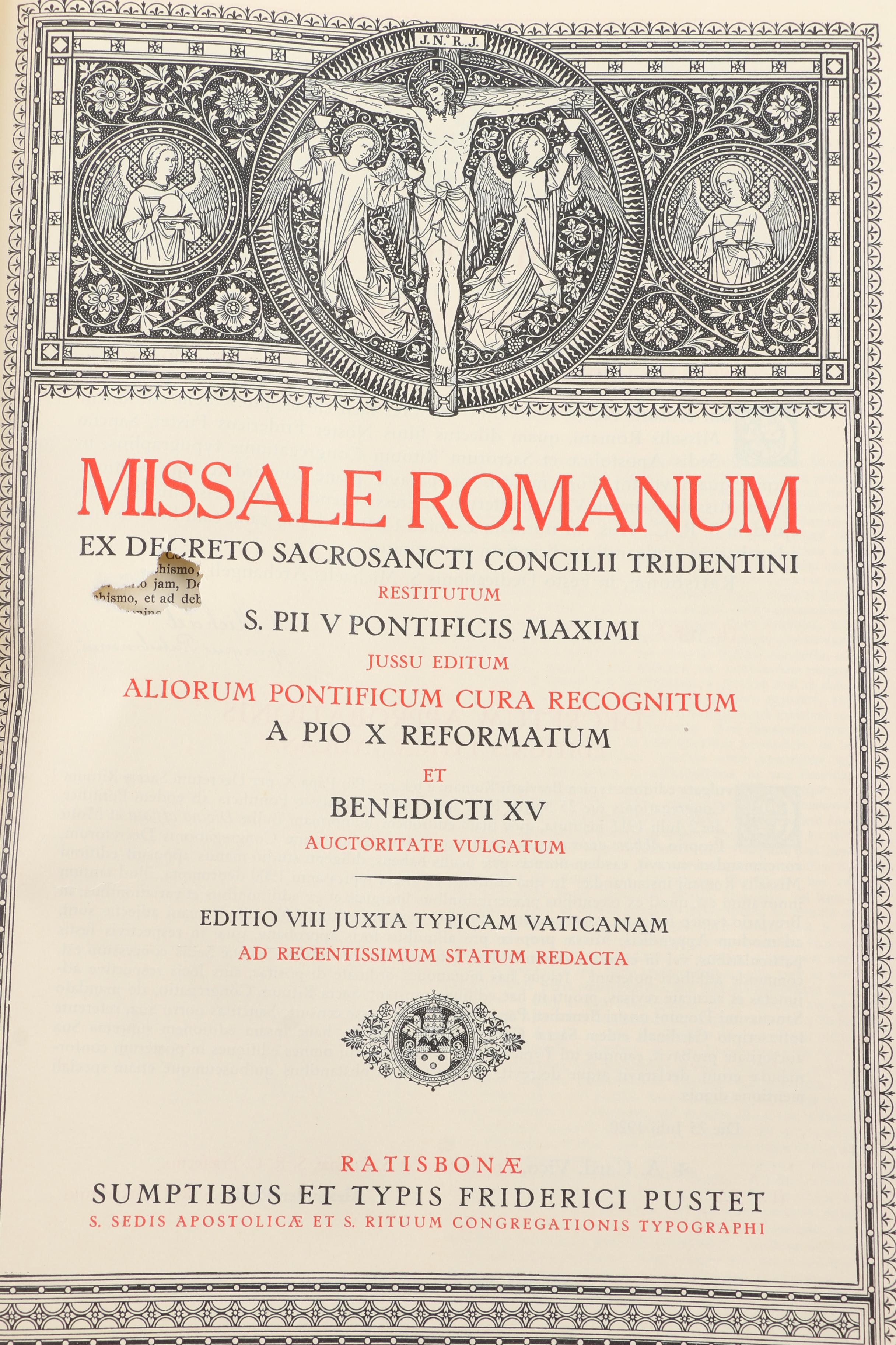1920s Missale Romanum