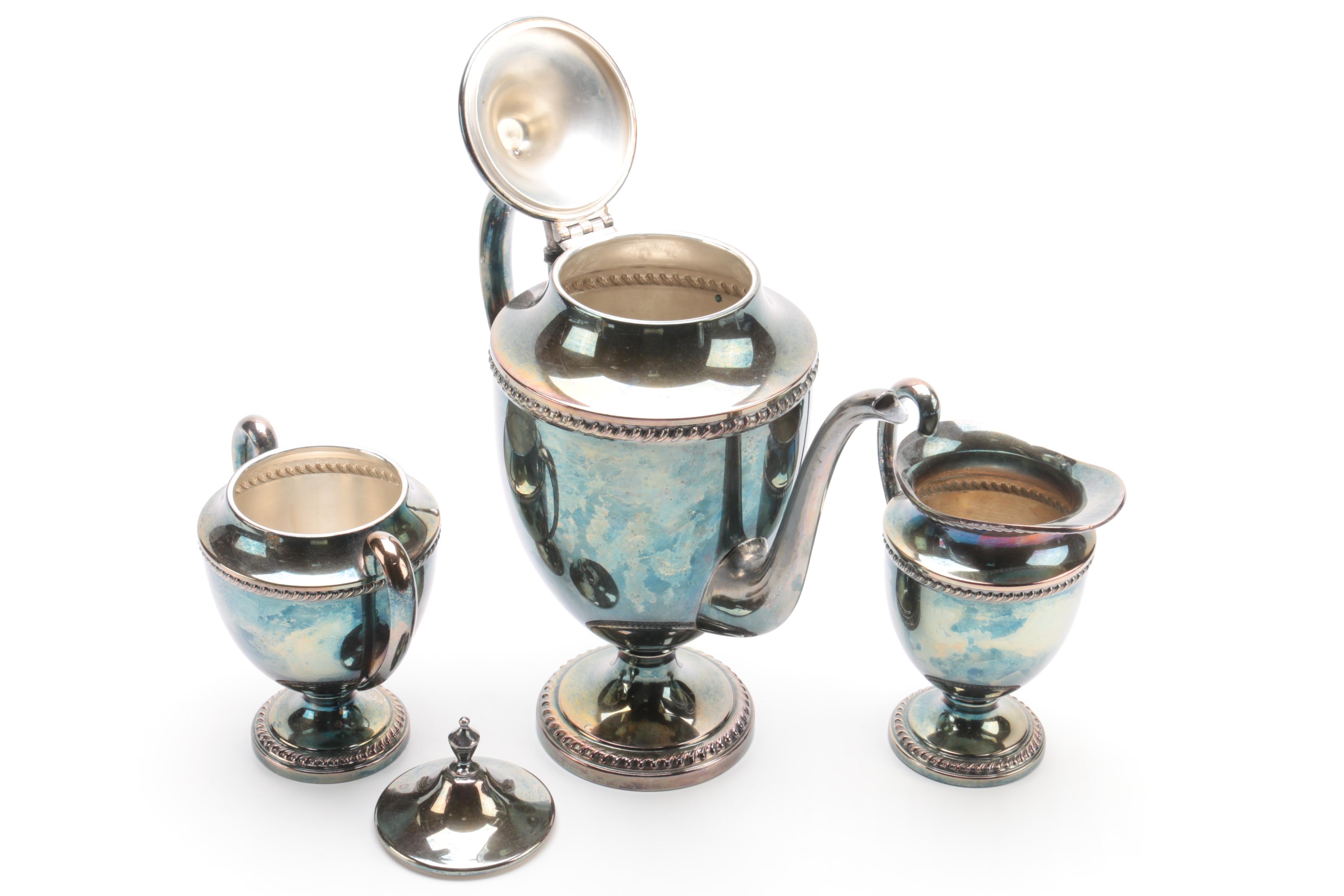 Art Silver Company Coffee Service and Academy Pitcher