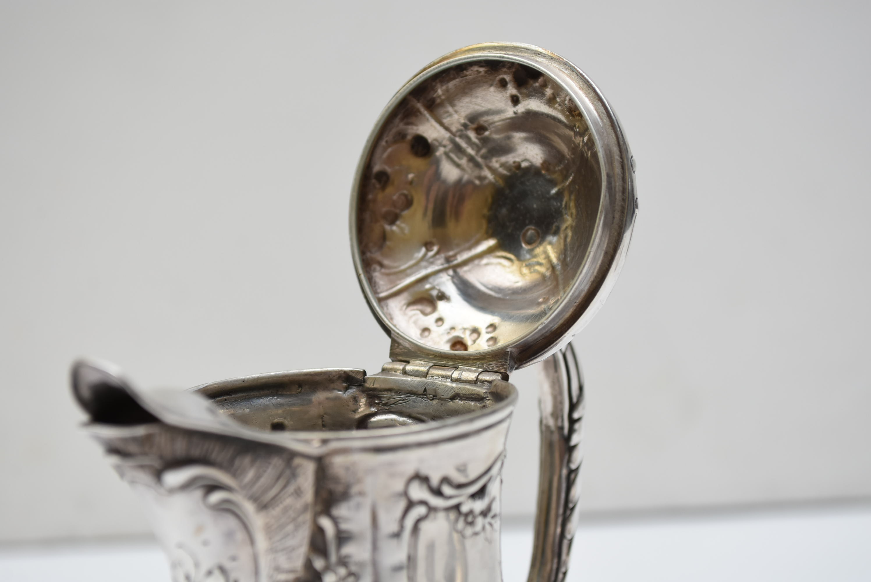 Circa 1880 Hanau, Germany 800 Silver Tea Set