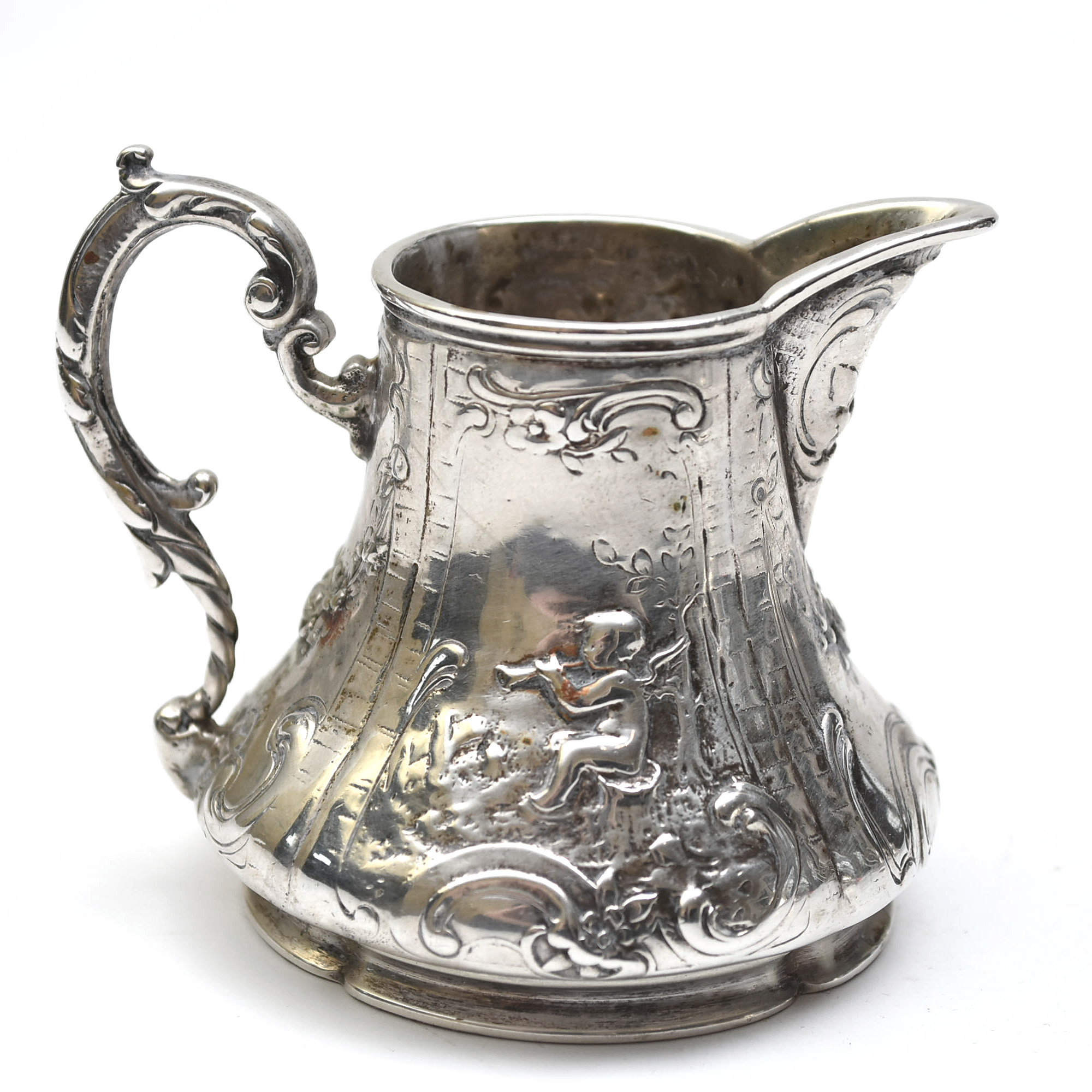 Circa 1880 Hanau, Germany 800 Silver Tea Set