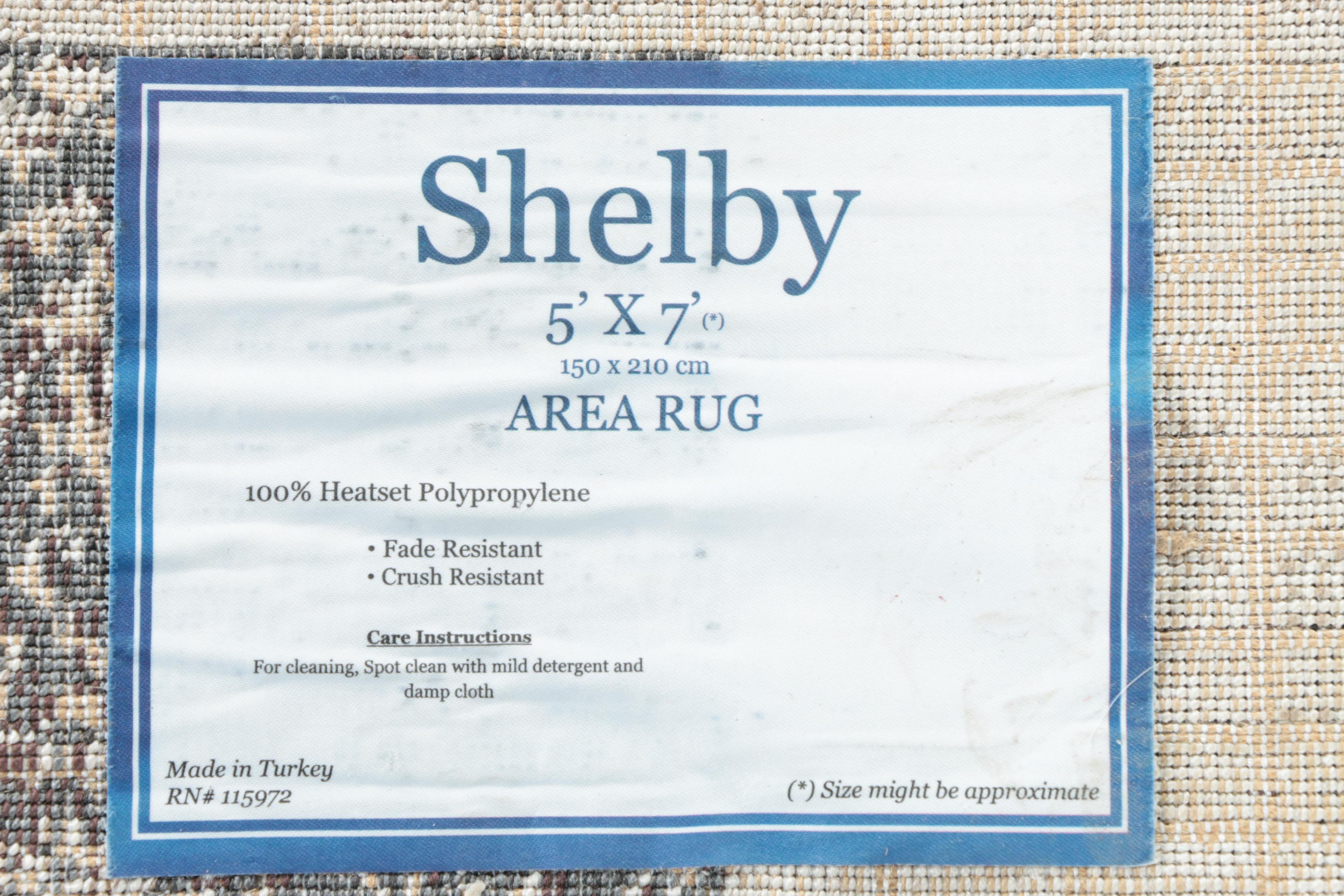 Power-Loomed Shelby Geometric Area Rug