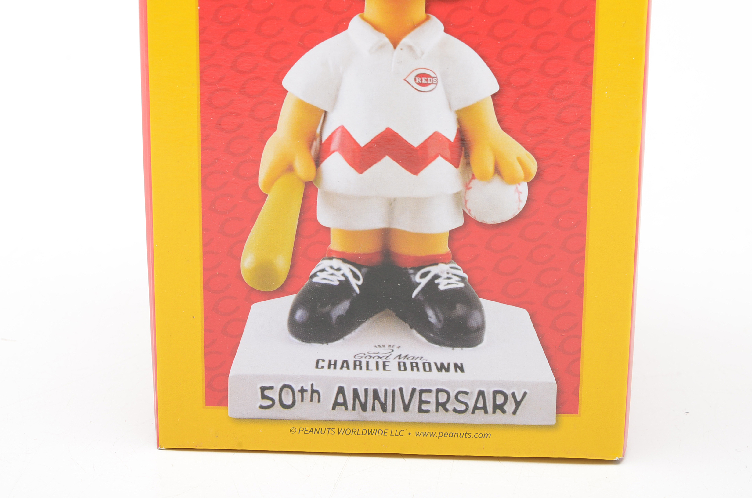 2017 "Charlie Brown" Cincinnati Reds Bobblehead Doll In Box