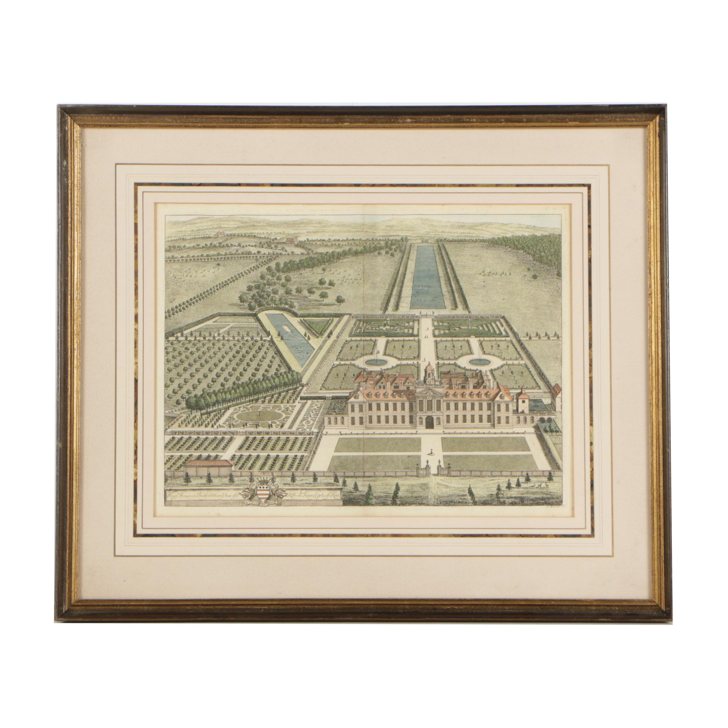 Jan Kip Engraving "Wrest House in Bedfordshirey Seat of Rt. Honble. Henry Earle"