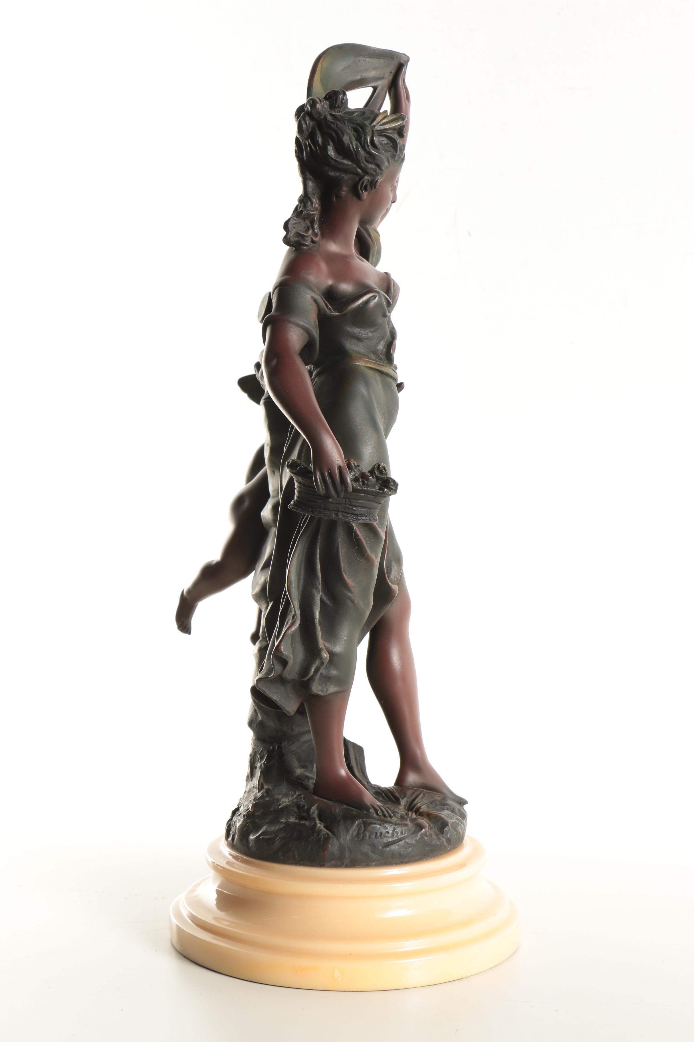 Resin Sculpture After Émile Bruchon