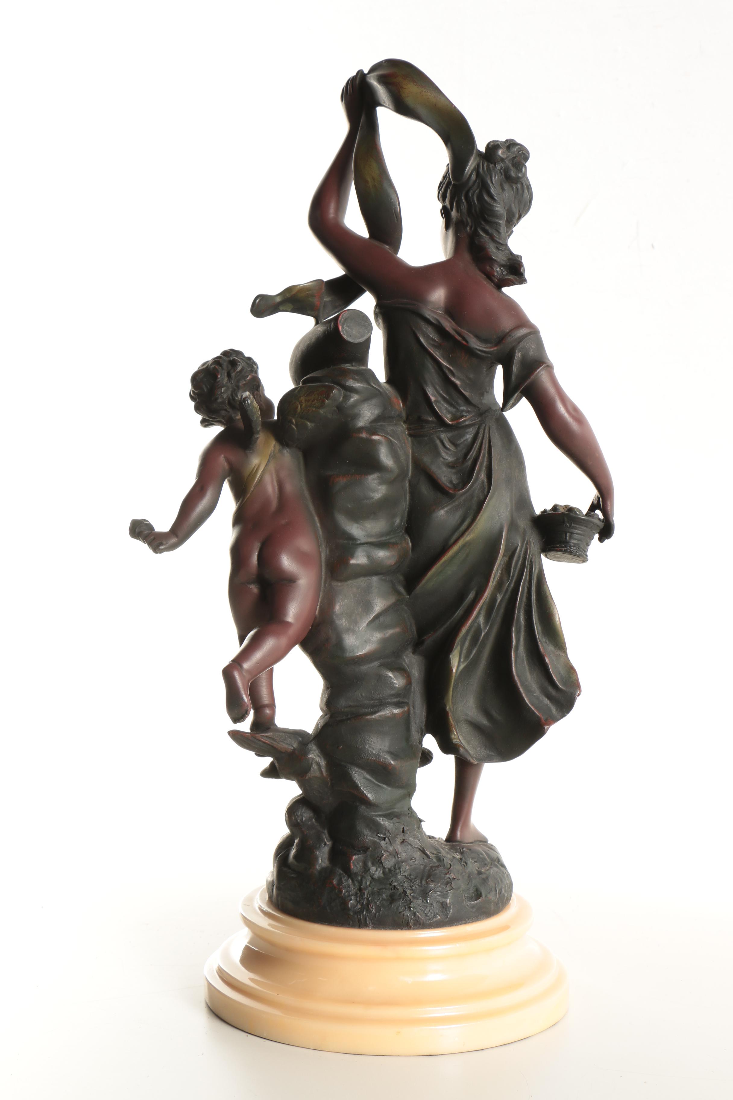 Resin Sculpture After Émile Bruchon