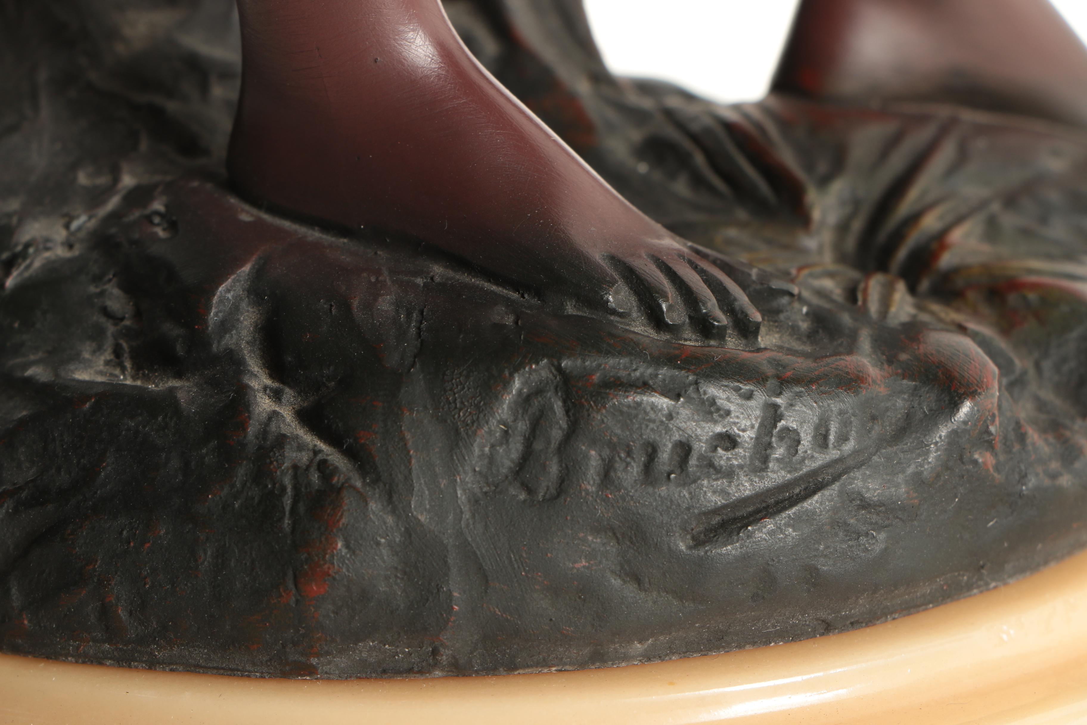 Resin Sculpture After Émile Bruchon