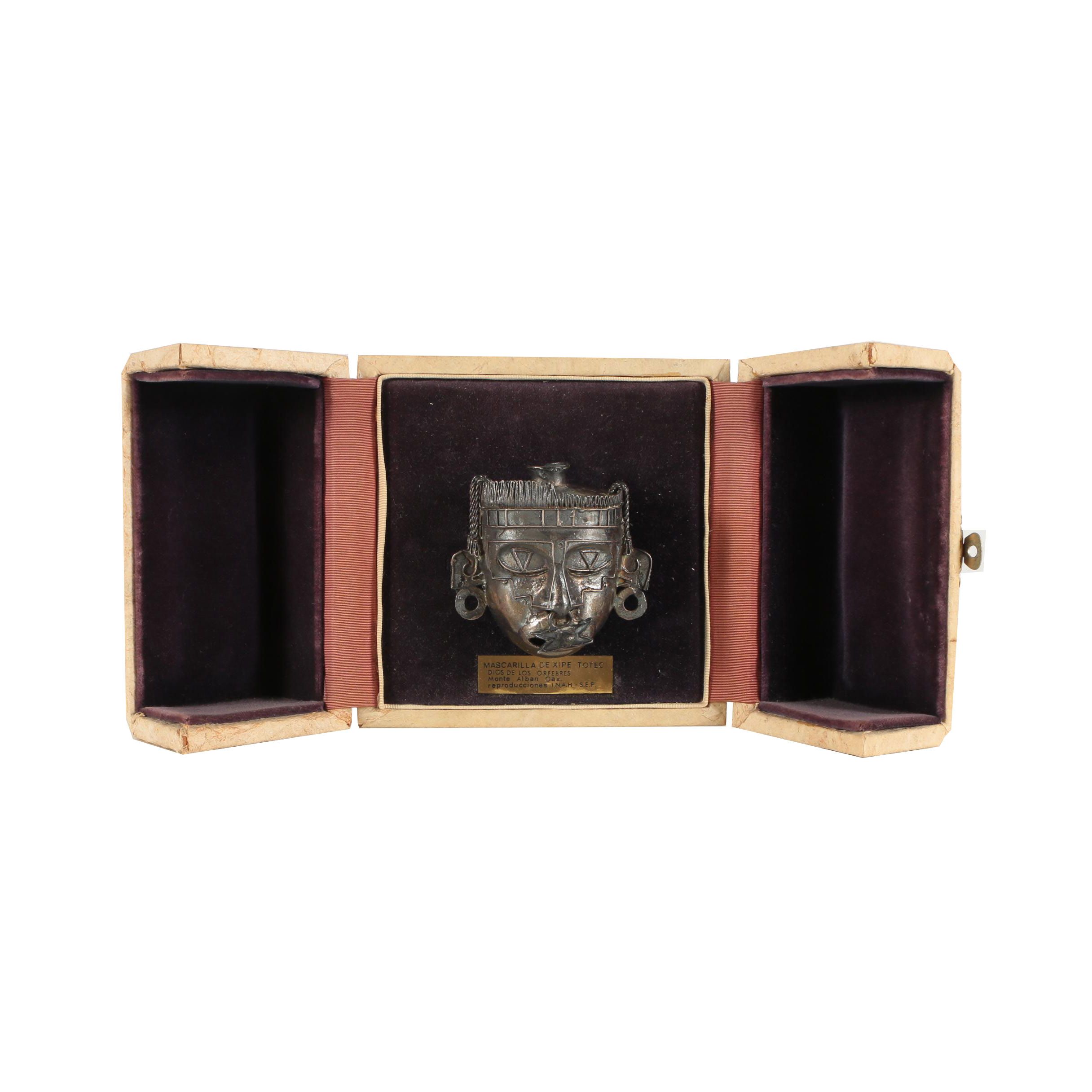 Reproduction Cast Metal Mask of Xipe Totec