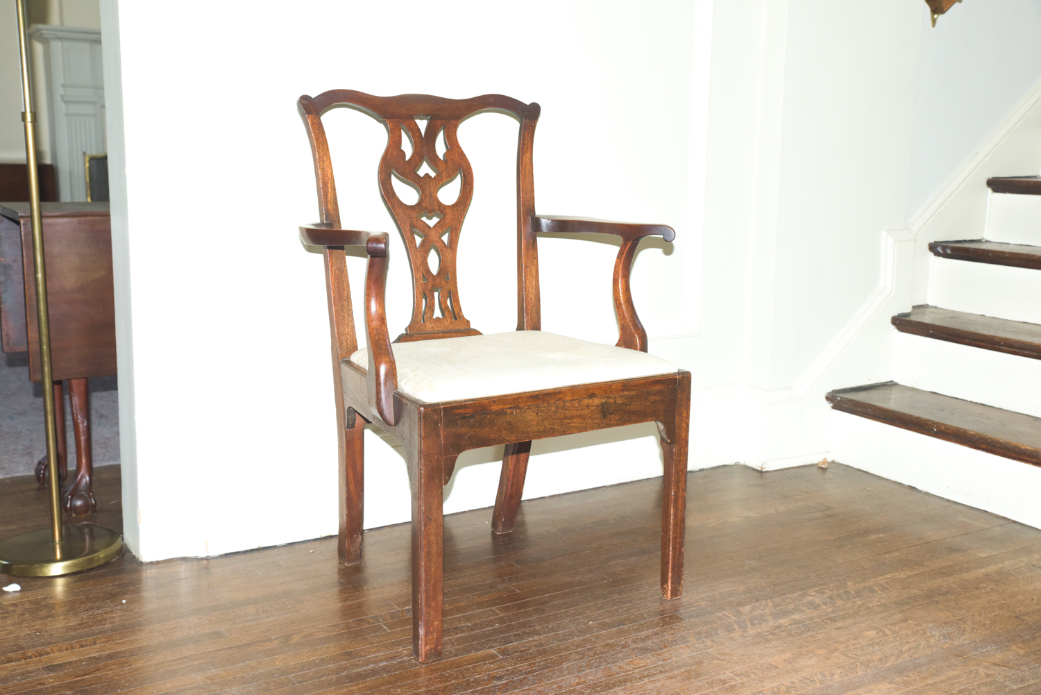 Mixed Set of Vintage Chippendale Style Dining Chairs