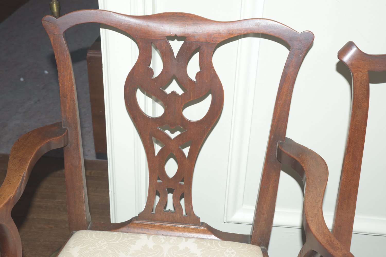 Mixed Set of Vintage Chippendale Style Dining Chairs